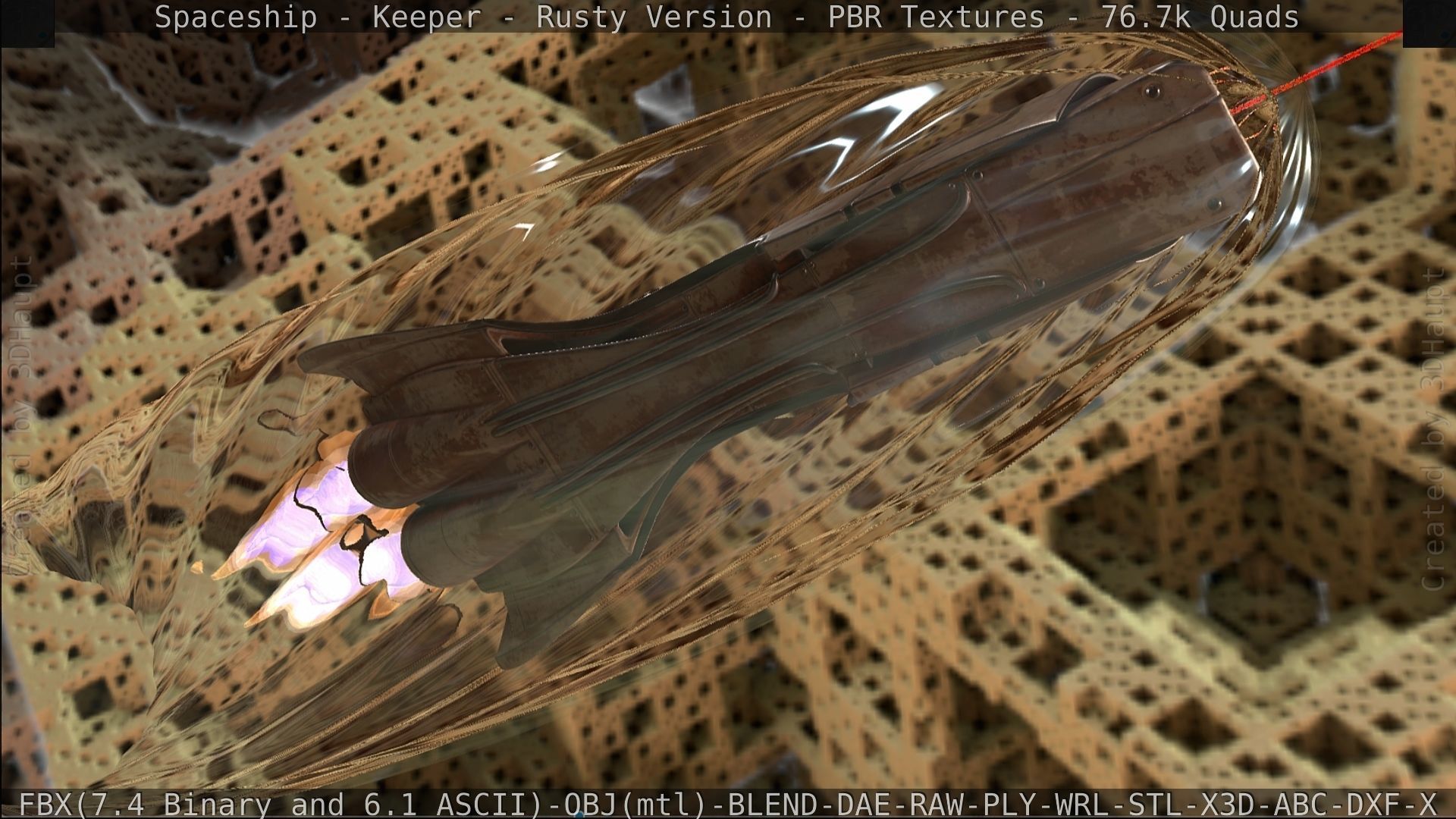 Spaceship - Keeper - Rusty Version 3D model_489