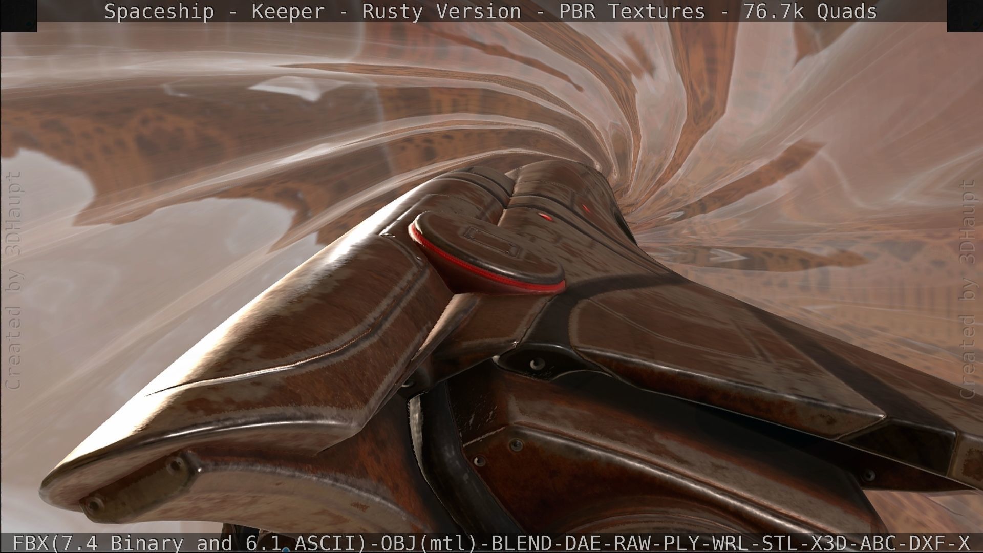 Spaceship - Keeper - Rusty Version 3D model_529