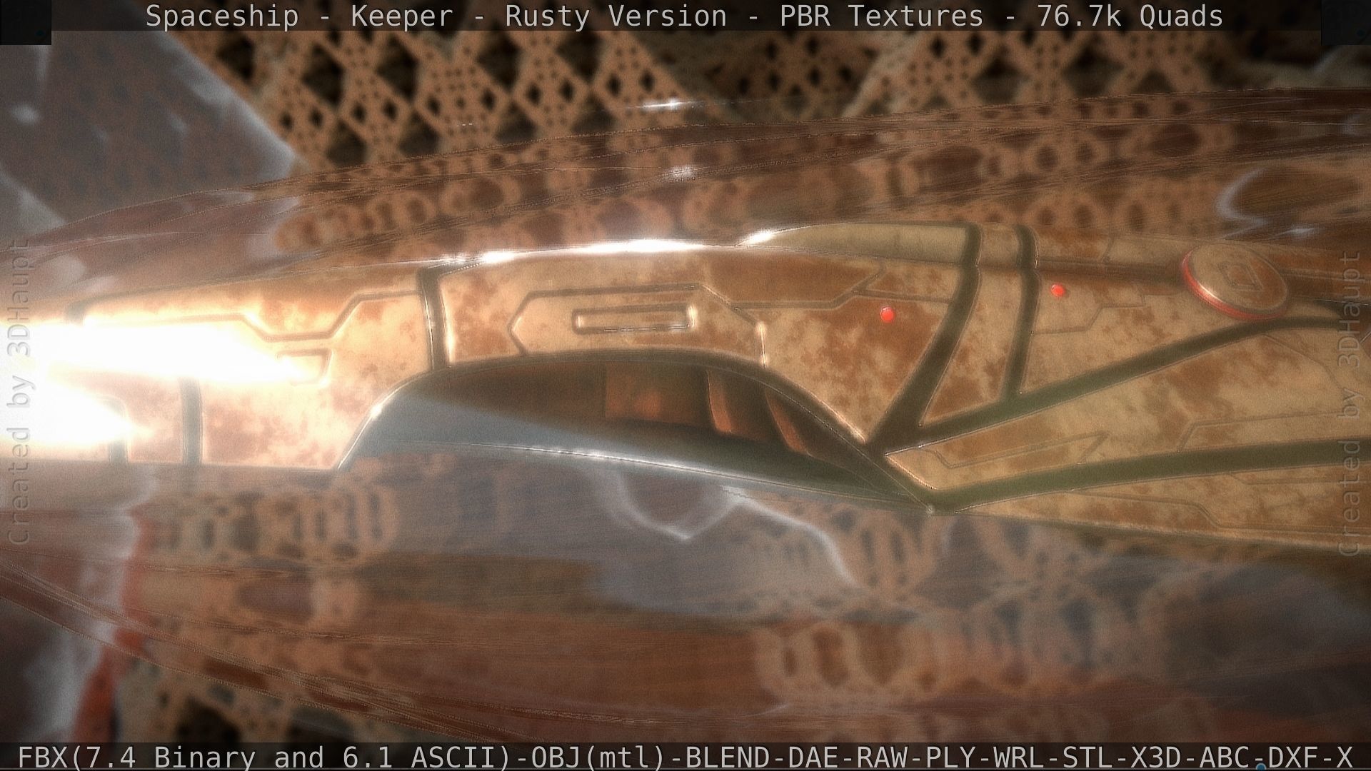 Spaceship - Keeper - Rusty Version 3D model_71