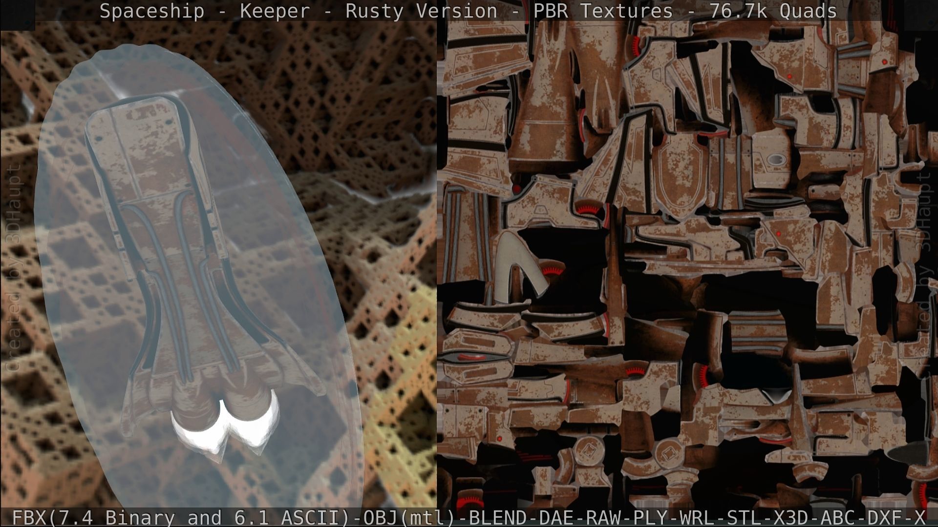 Spaceship - Keeper - Rusty Version 3D model_279