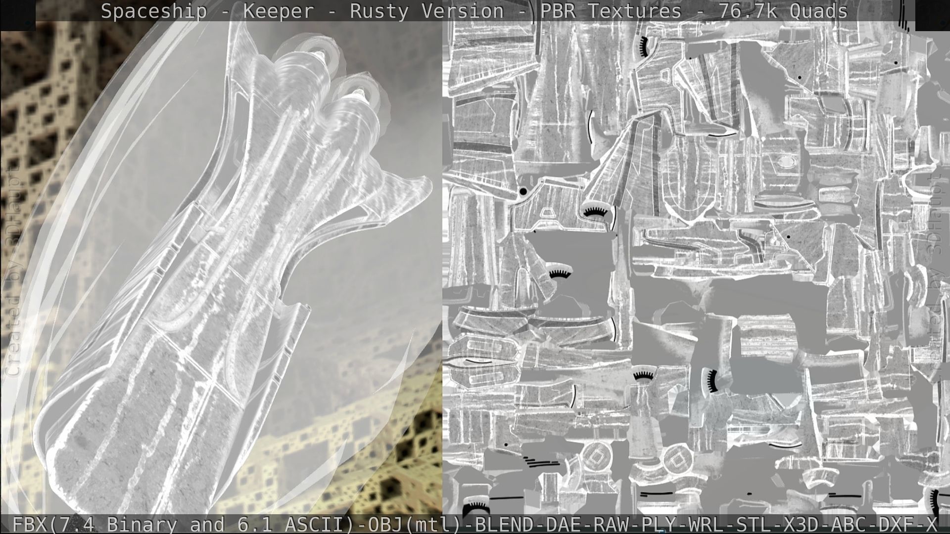 Spaceship - Keeper - Rusty Version 3D model_306