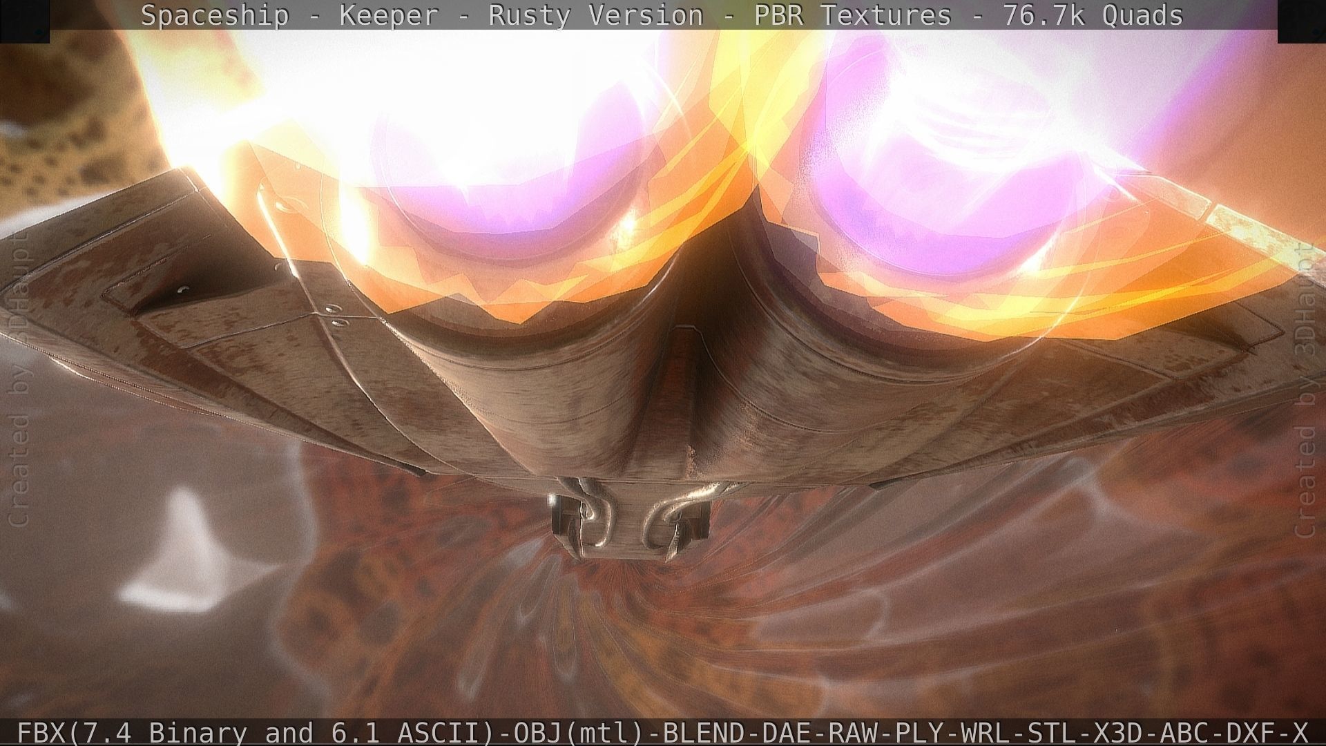 Spaceship - Keeper - Rusty Version 3D model_34