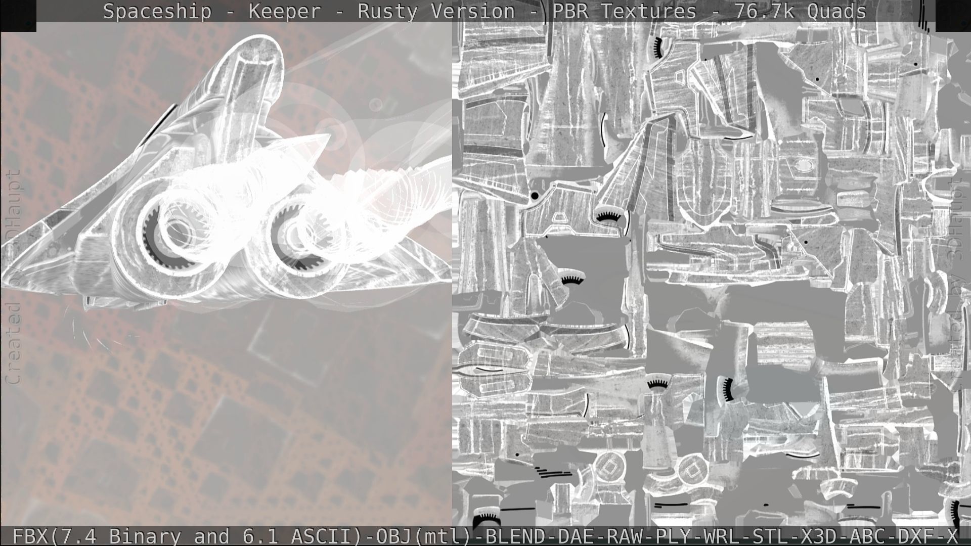 Spaceship - Keeper - Rusty Version 3D model_319