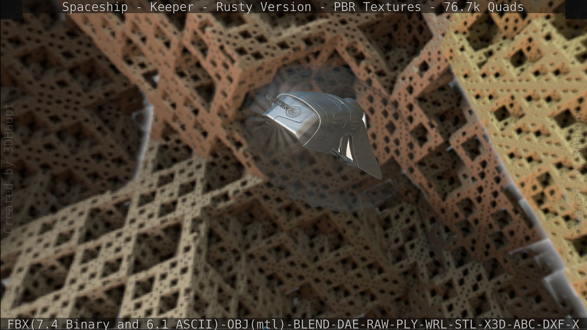 Spaceship - Keeper - Rusty Version 3D model_449