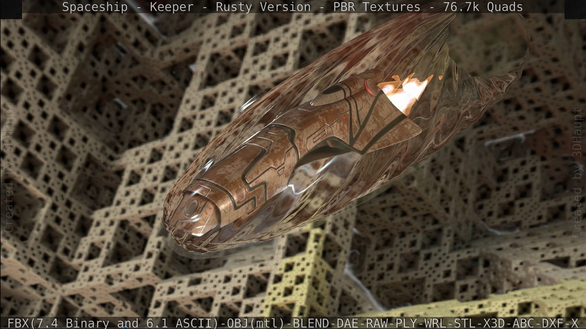 Spaceship - Keeper - Rusty Version 3D model_482