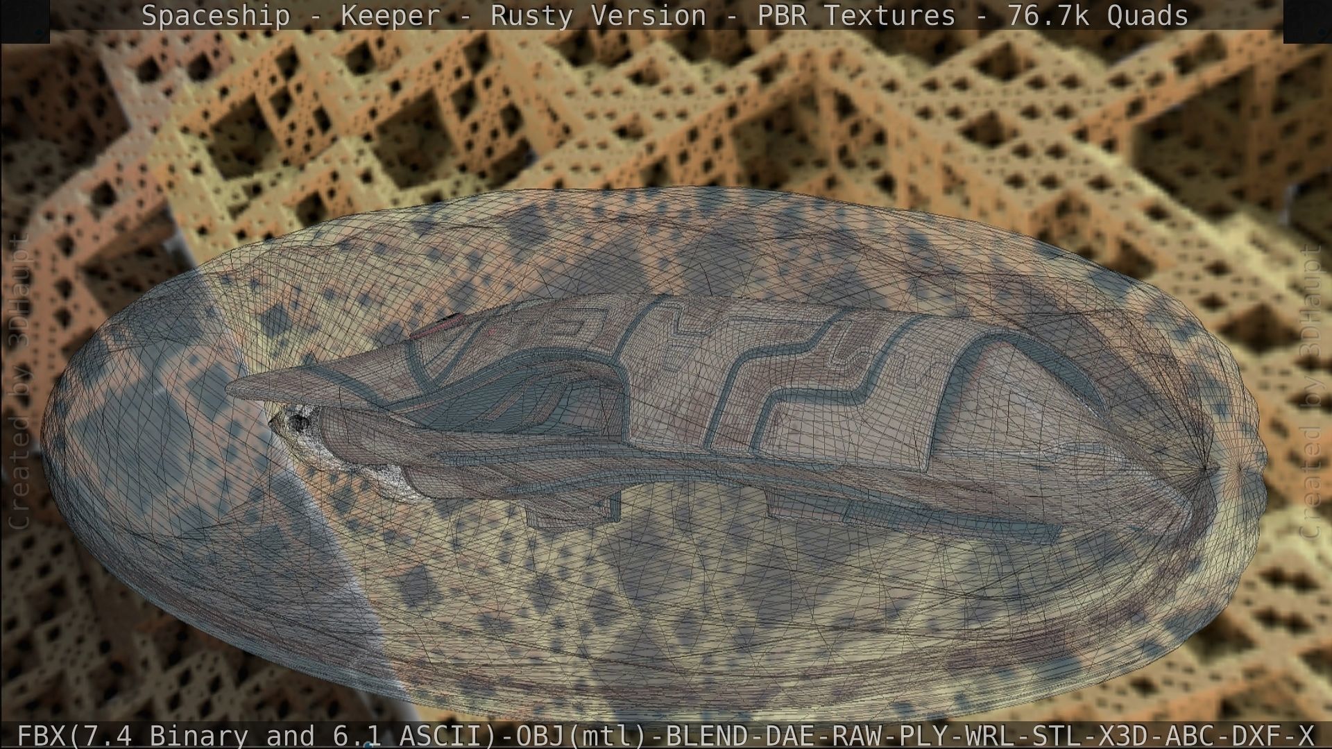 Spaceship - Keeper - Rusty Version 3D model_262