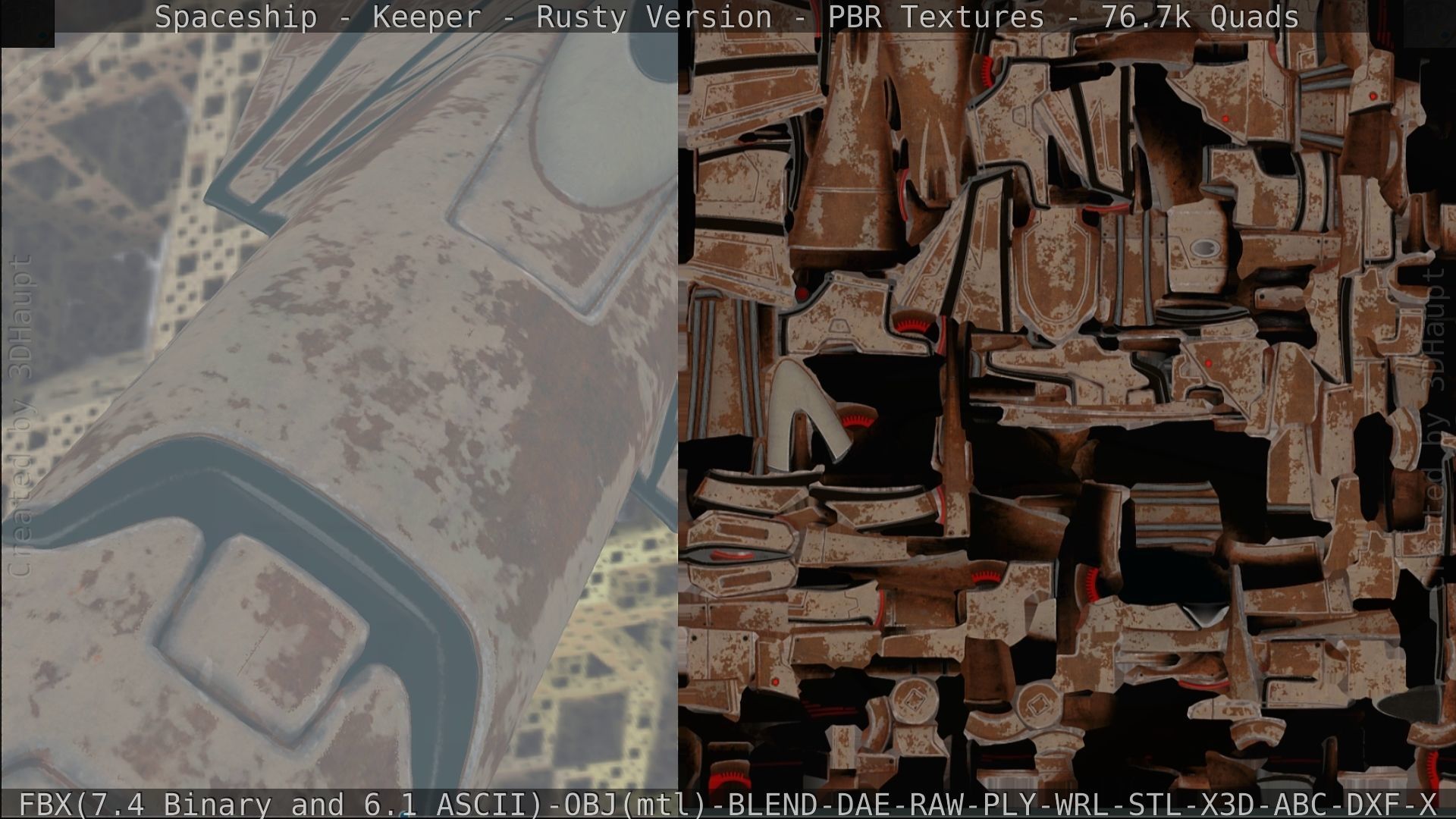 Spaceship - Keeper - Rusty Version 3D model_291