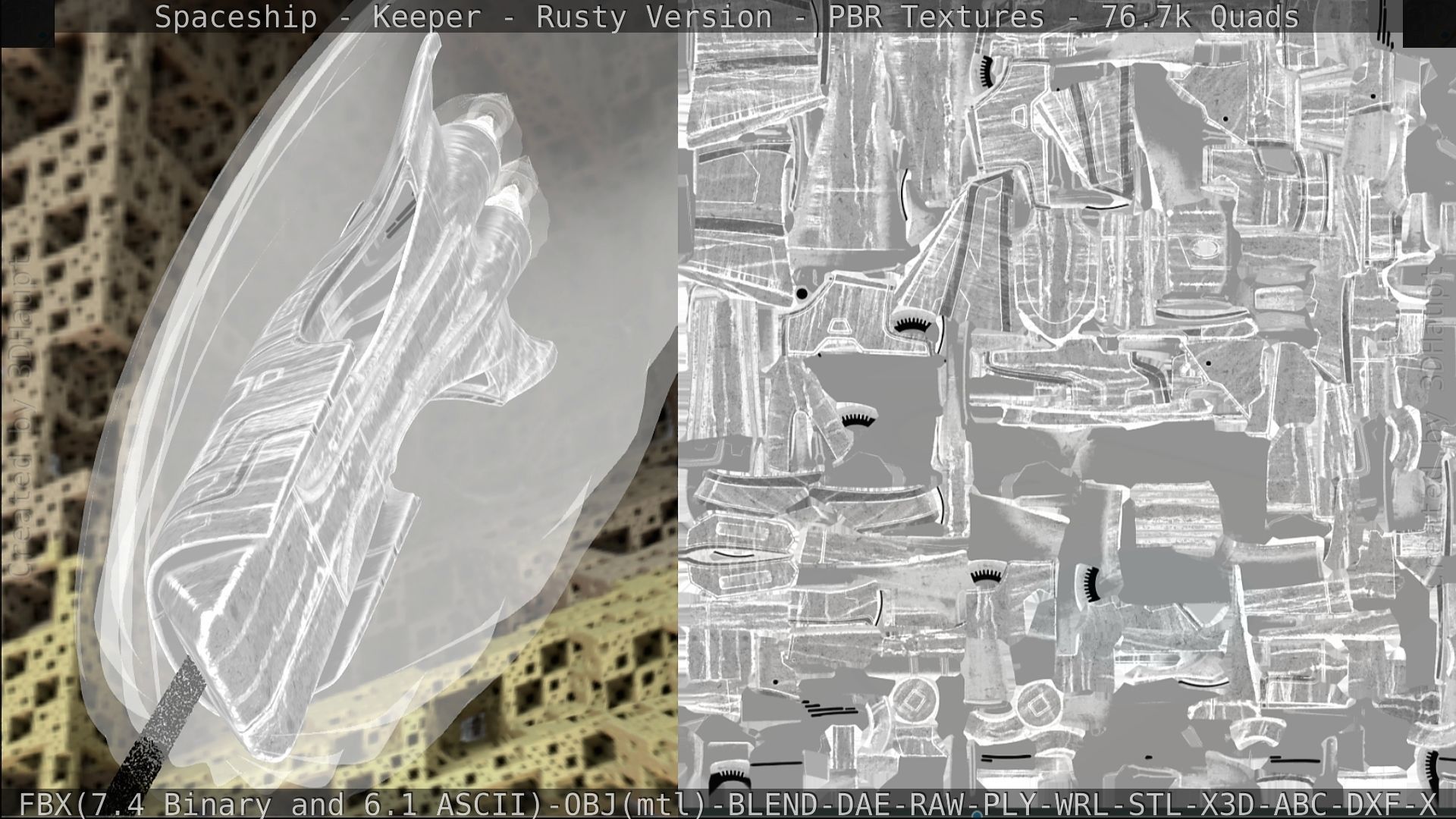 Spaceship - Keeper - Rusty Version 3D model_305