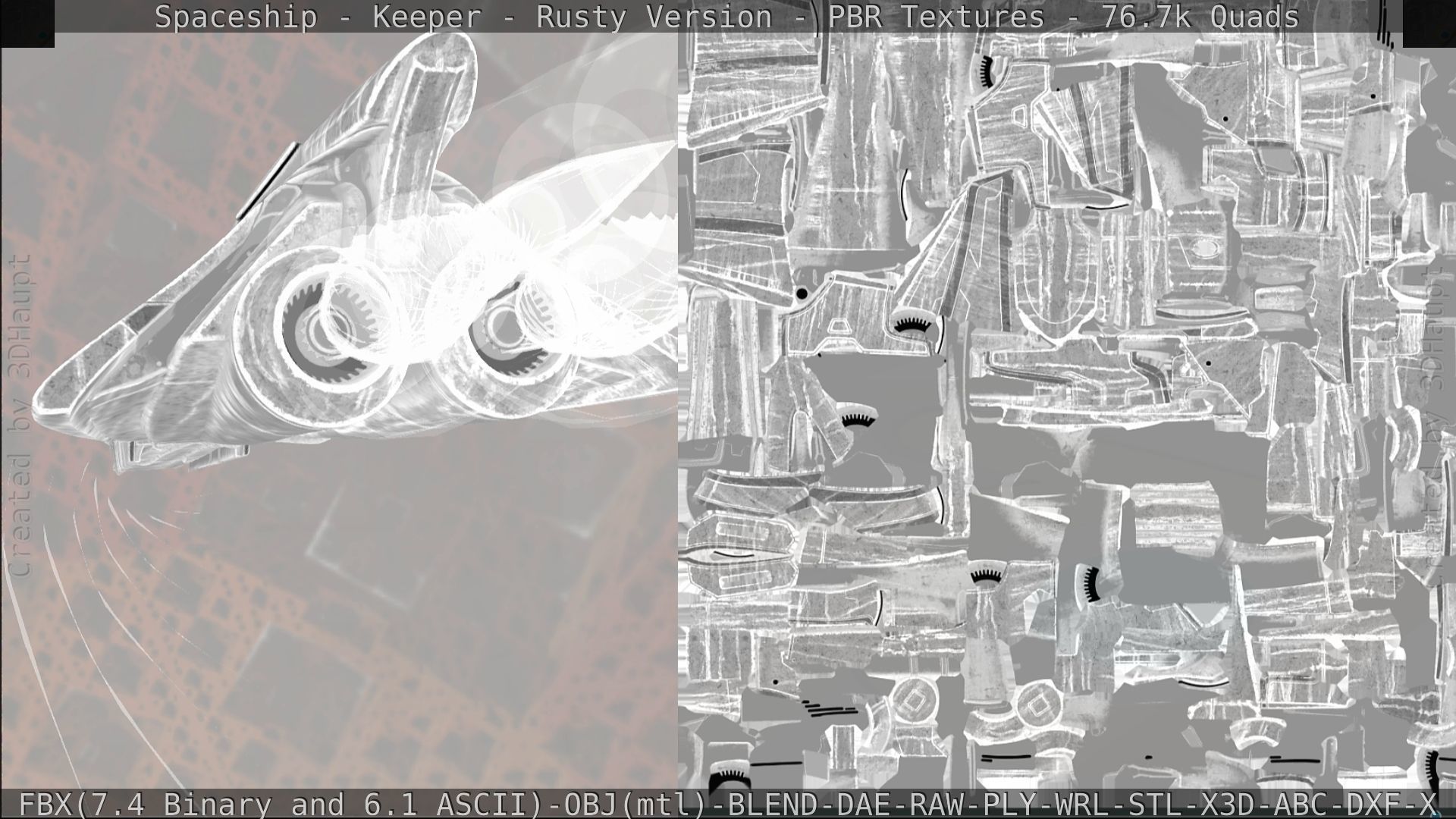 Spaceship - Keeper - Rusty Version 3D model_316