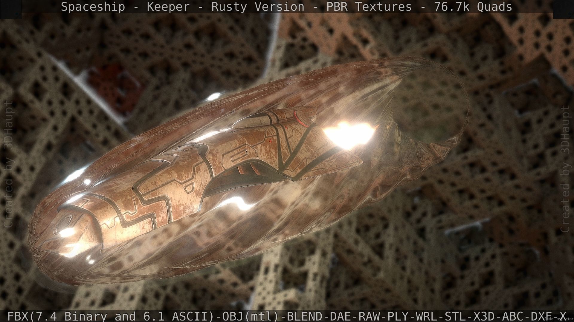 Spaceship - Keeper - Rusty Version 3D model_205