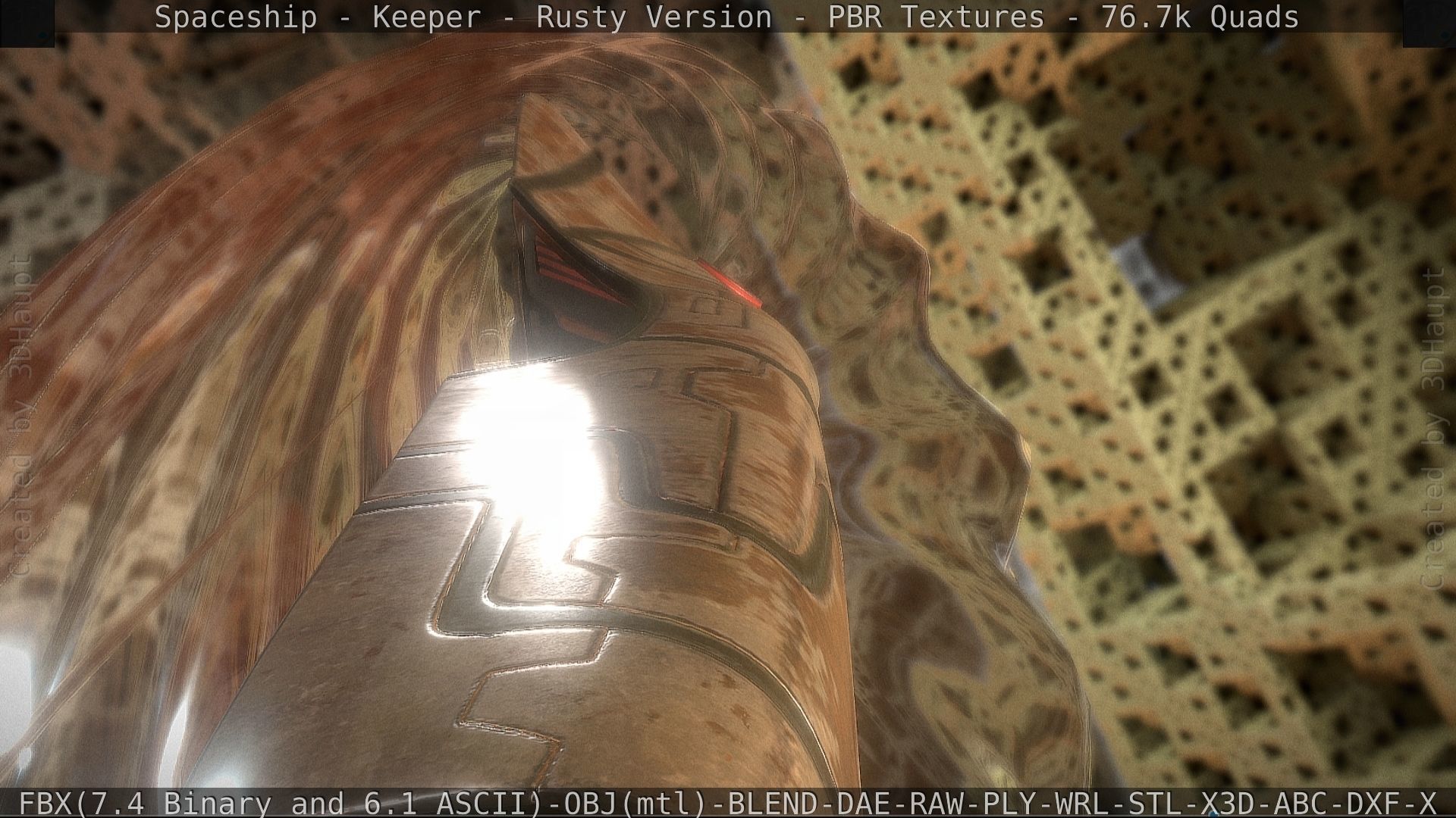 Spaceship - Keeper - Rusty Version 3D model_196