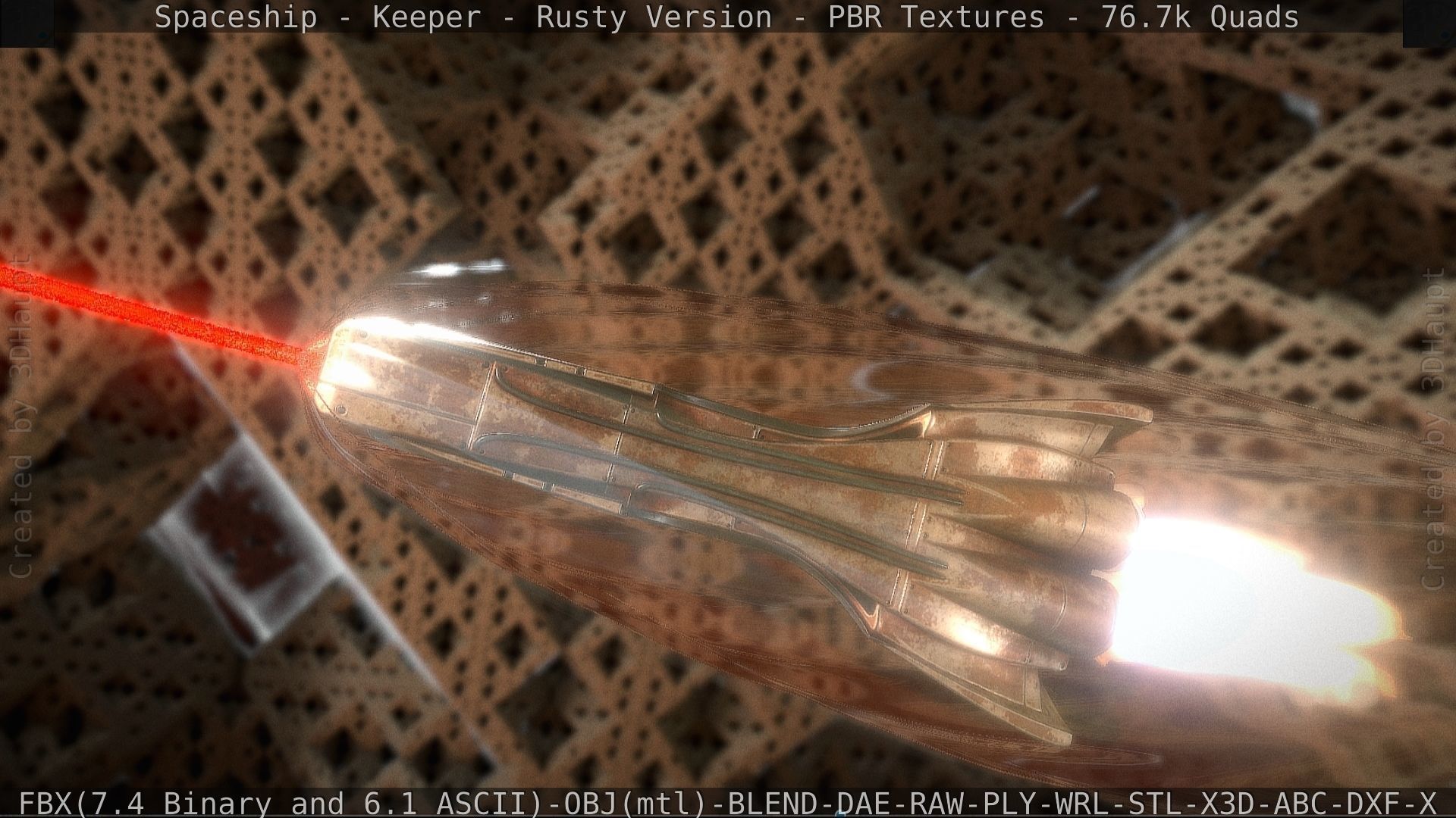 Spaceship - Keeper - Rusty Version 3D model_17