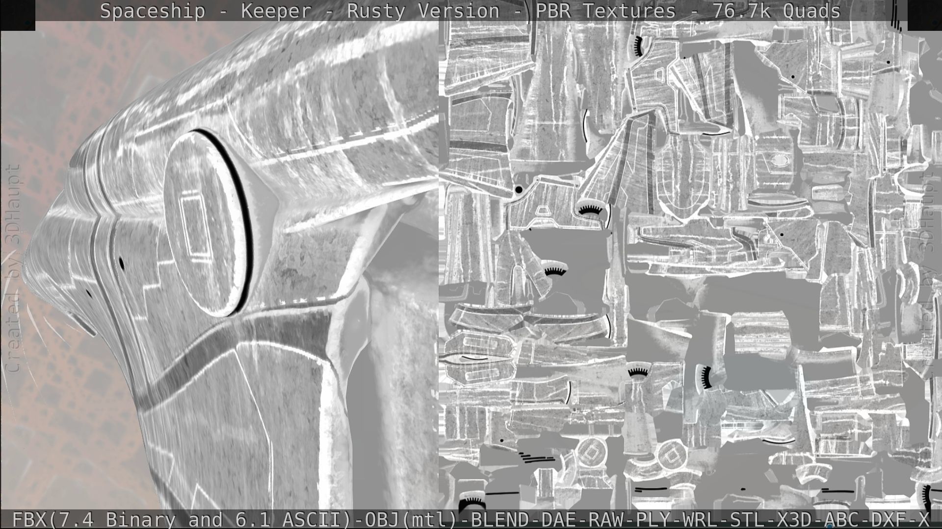 Spaceship - Keeper - Rusty Version 3D model_314