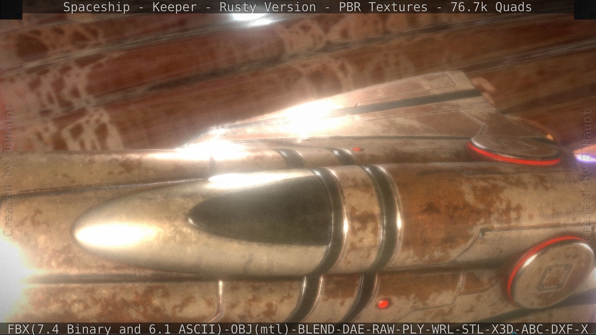 Spaceship - Keeper - Rusty Version 3D model_153