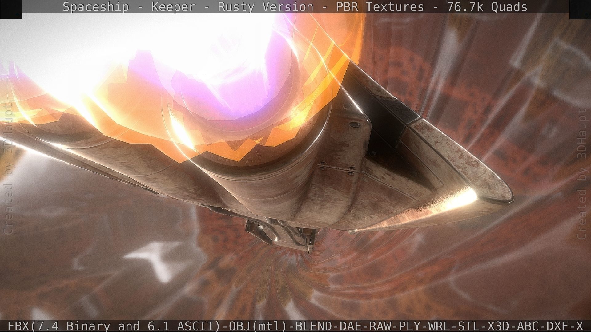 Spaceship - Keeper - Rusty Version 3D model_35