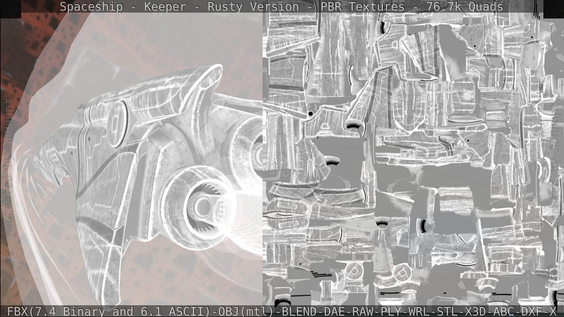 Spaceship - Keeper - Rusty Version 3D model_315