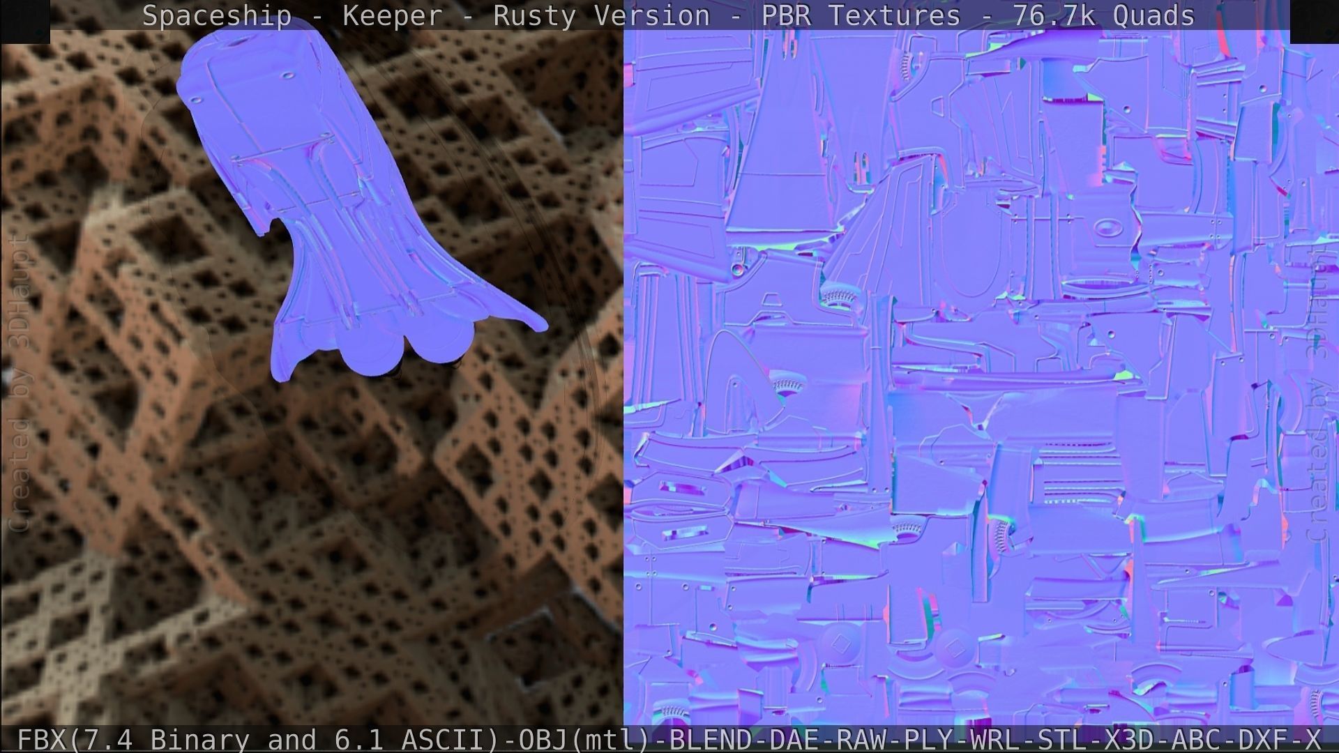 Spaceship - Keeper - Rusty Version 3D model_408