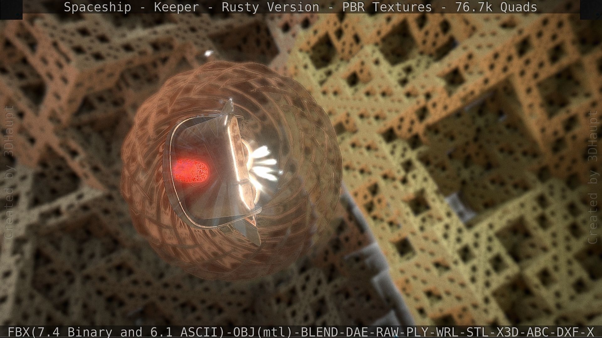 Spaceship - Keeper - Rusty Version 3D model_59