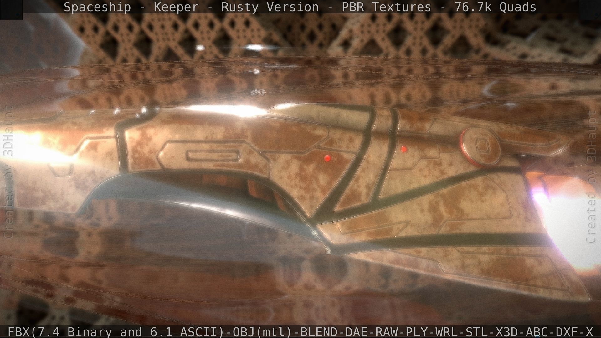 Spaceship - Keeper - Rusty Version 3D model_70