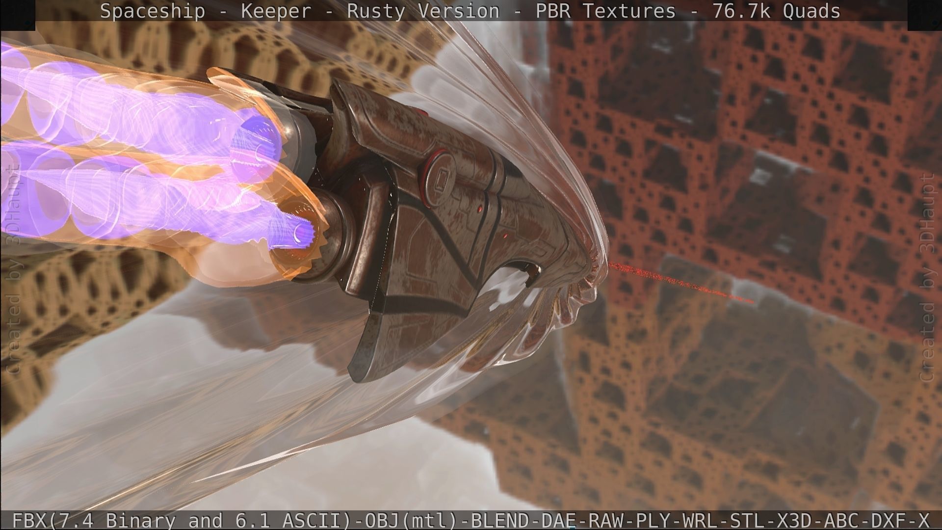 Spaceship - Keeper - Rusty Version 3D model_499