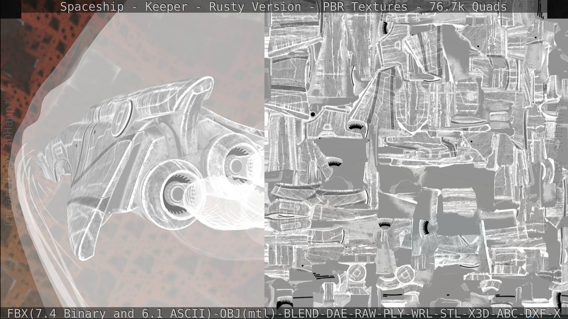 Spaceship - Keeper - Rusty Version 3D model_318