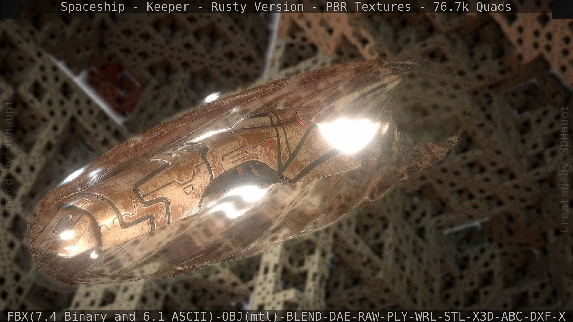 Spaceship - Keeper - Rusty Version 3D model_204