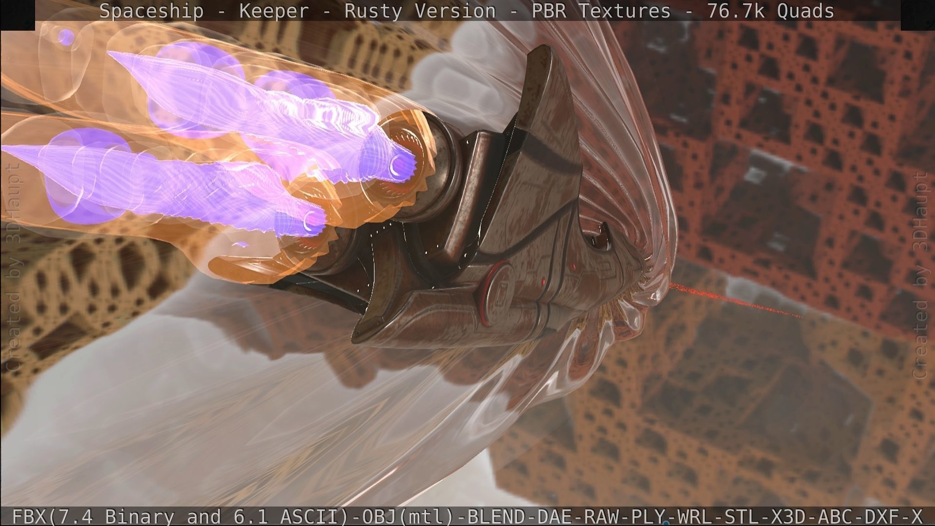 Spaceship - Keeper - Rusty Version 3D model_502