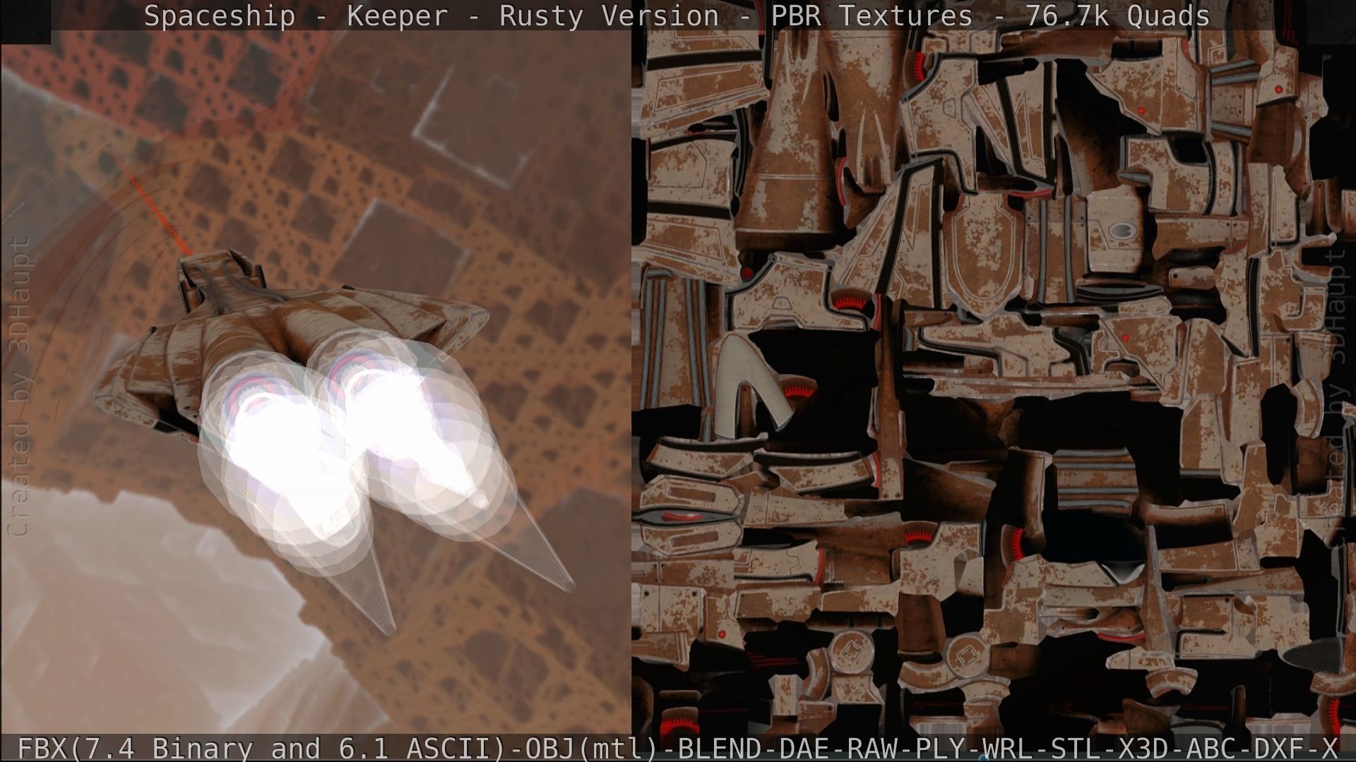 Spaceship - Keeper - Rusty Version 3D model_266