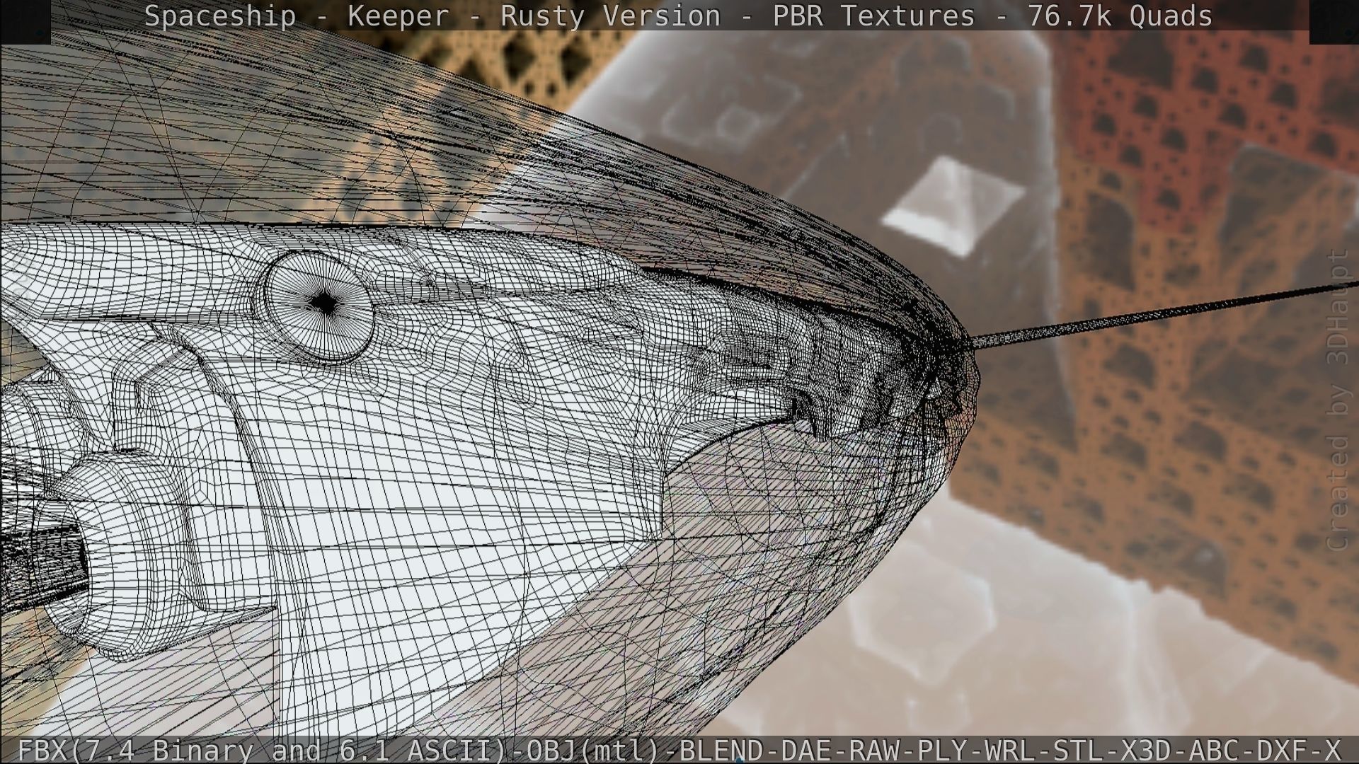 Spaceship - Keeper - Rusty Version 3D model_229