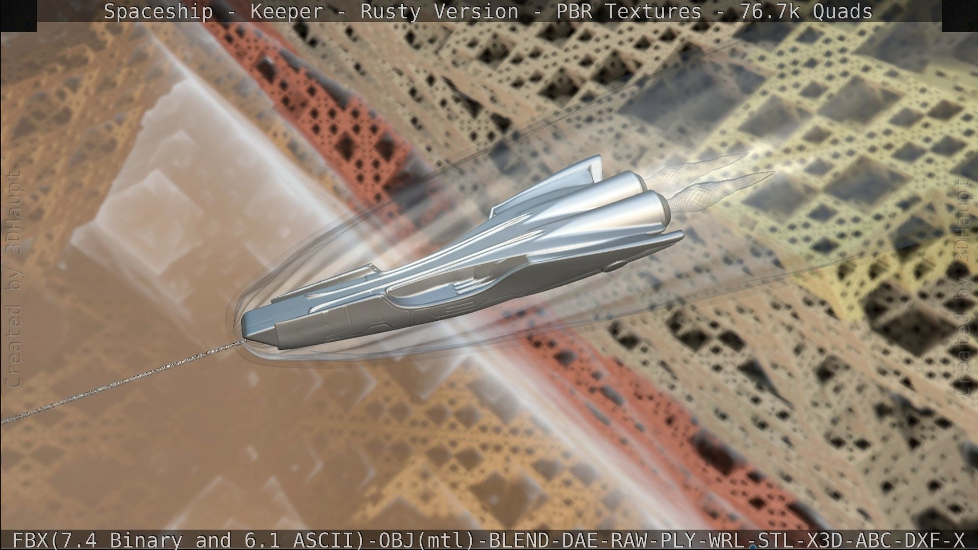 Spaceship - Keeper - Rusty Version 3D model_417