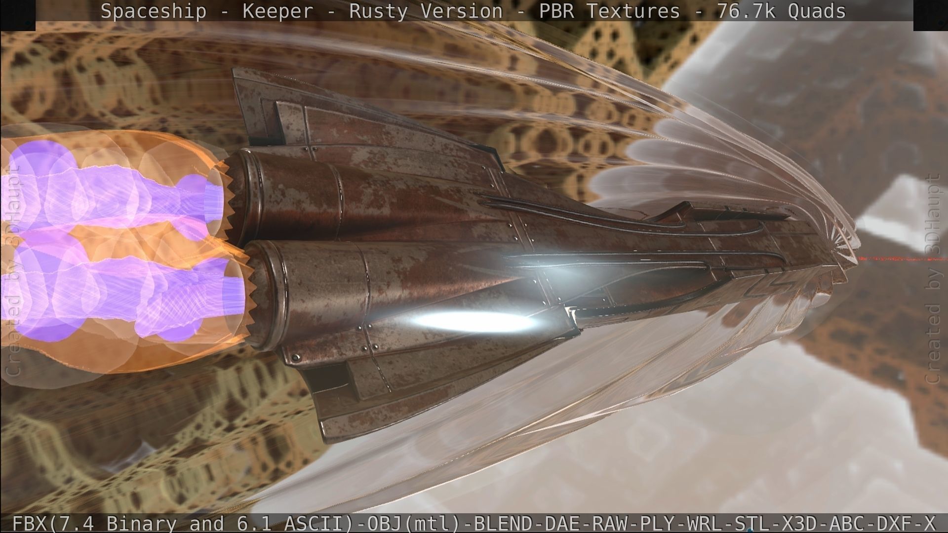 Spaceship - Keeper - Rusty Version 3D model_504