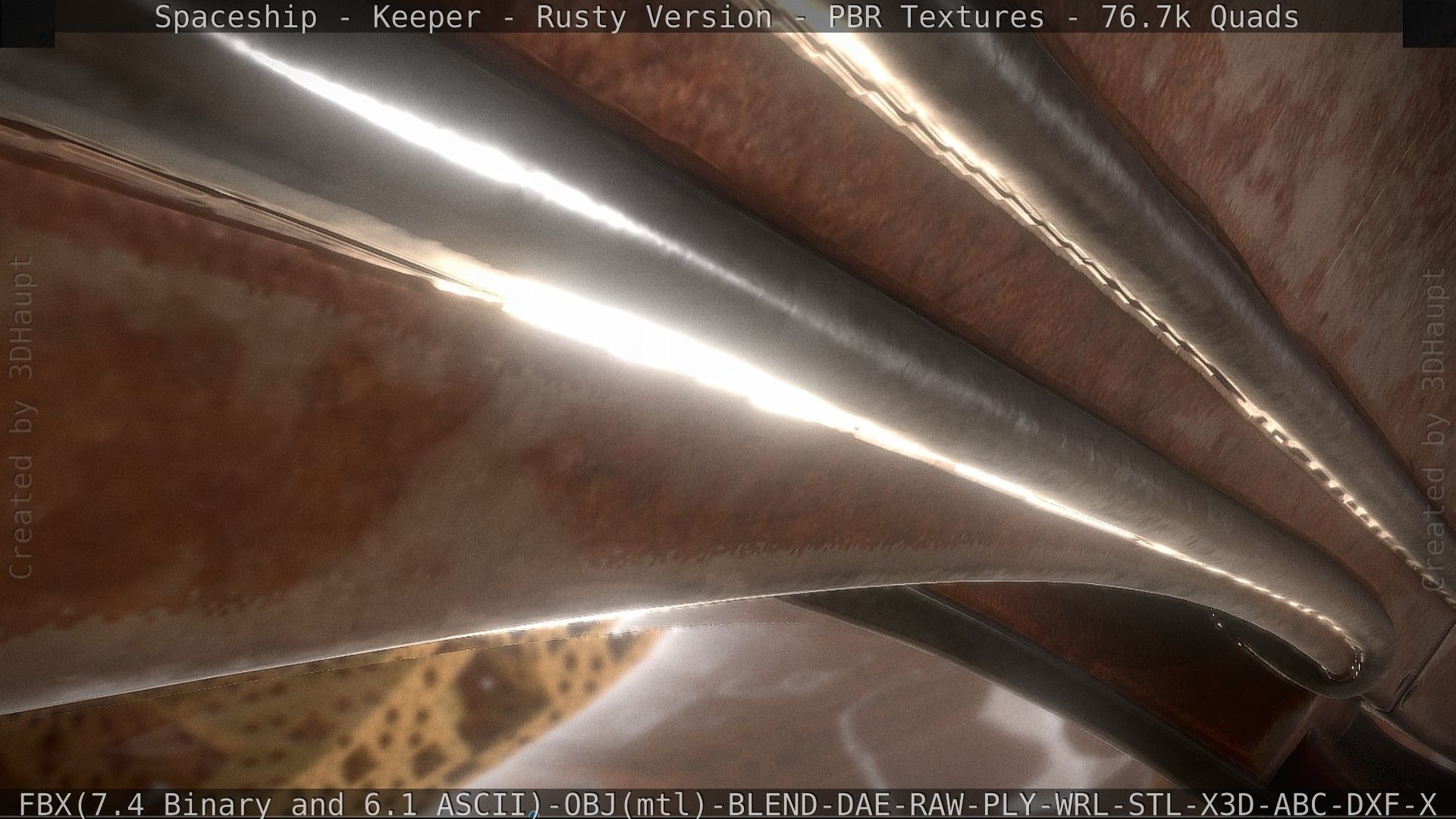 Spaceship - Keeper - Rusty Version 3D model_93