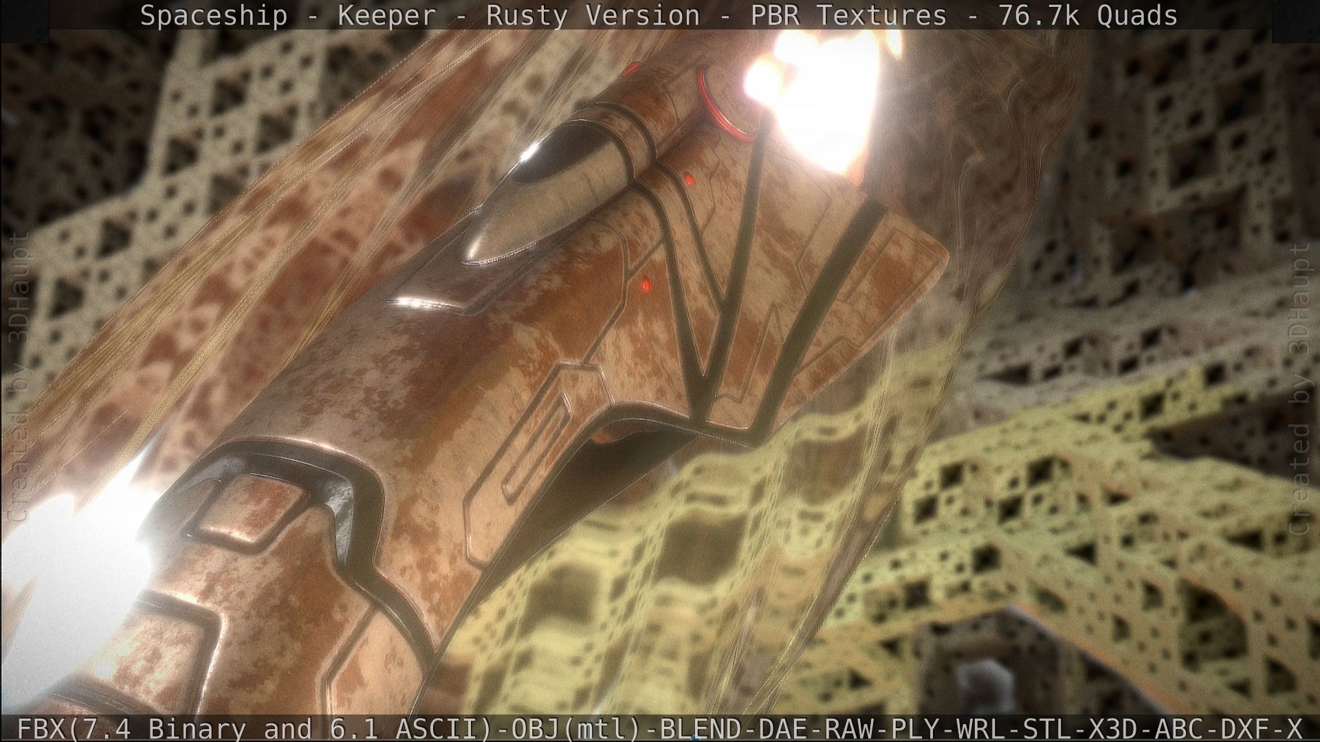 Spaceship - Keeper - Rusty Version 3D model_537