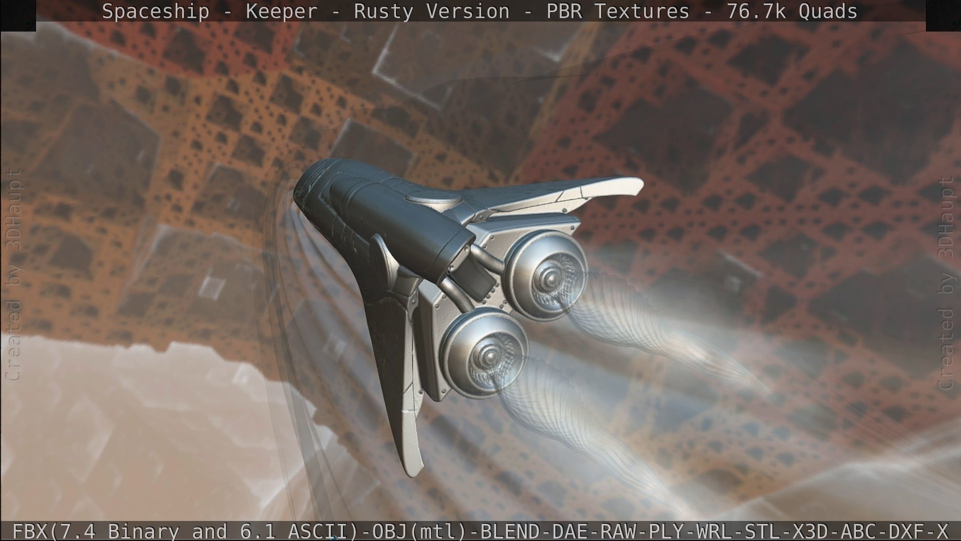 Spaceship - Keeper - Rusty Version 3D model_445