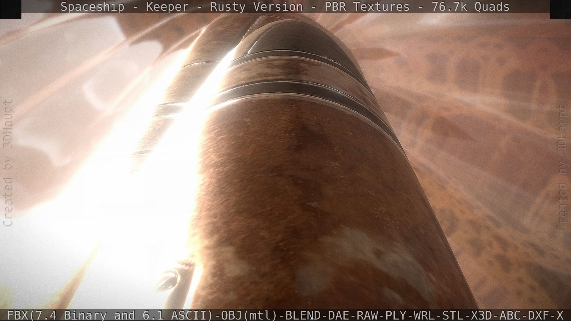 Spaceship - Keeper - Rusty Version 3D model_143