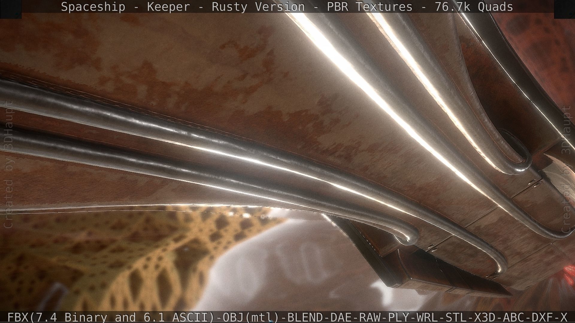 Spaceship - Keeper - Rusty Version 3D model_95