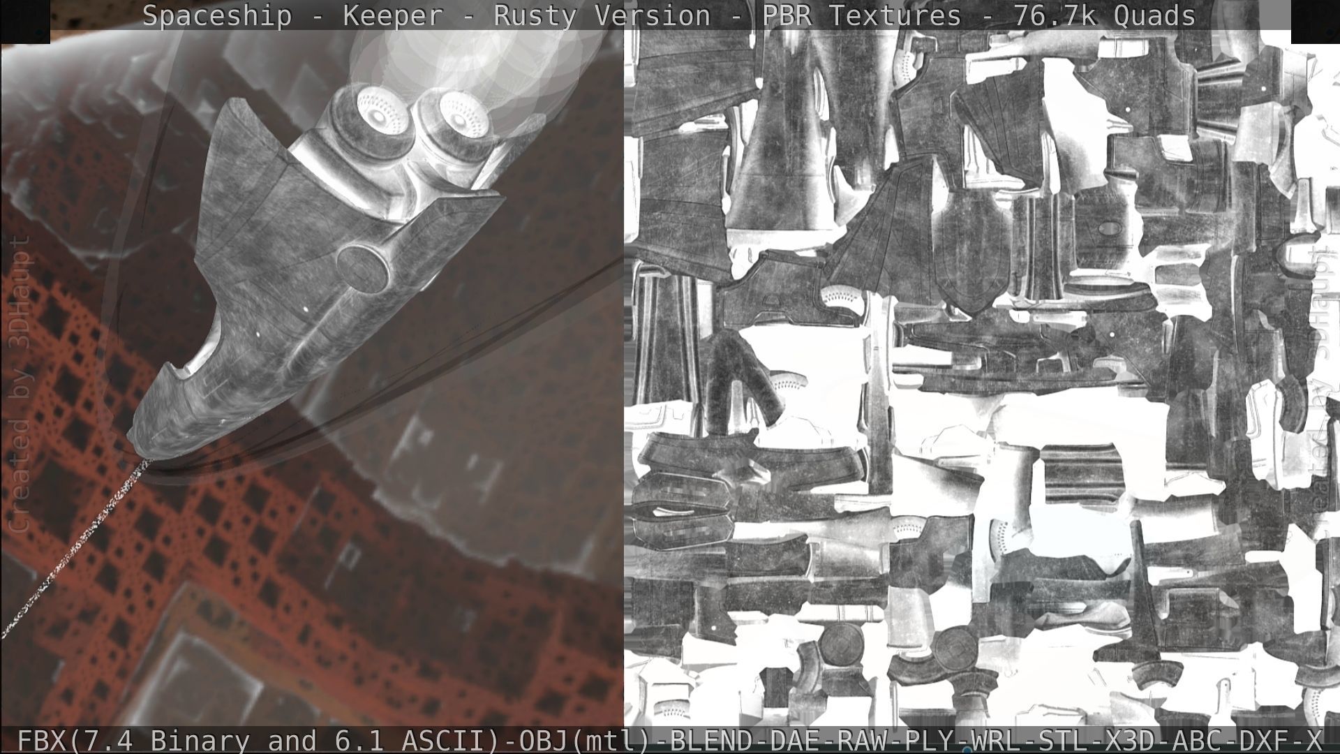 Spaceship - Keeper - Rusty Version 3D model_351