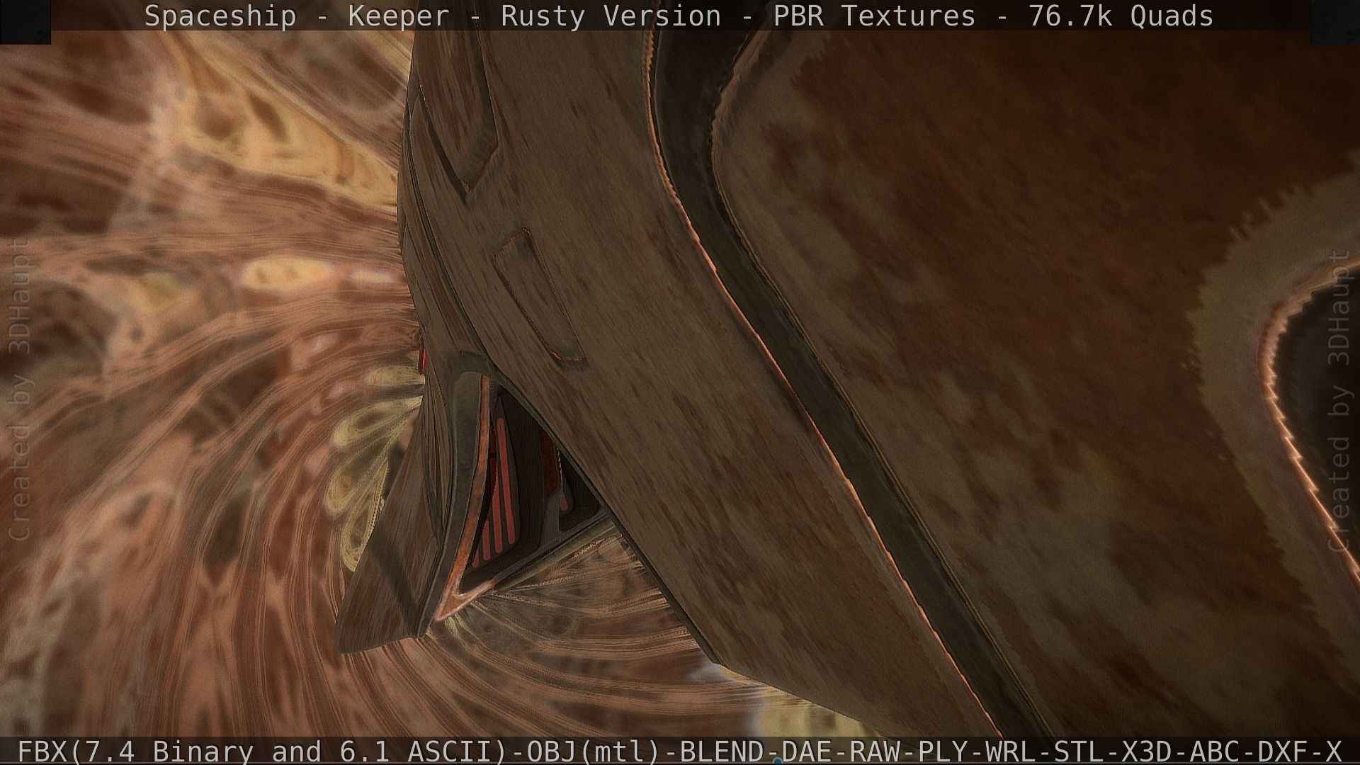 Spaceship - Keeper - Rusty Version 3D model_186