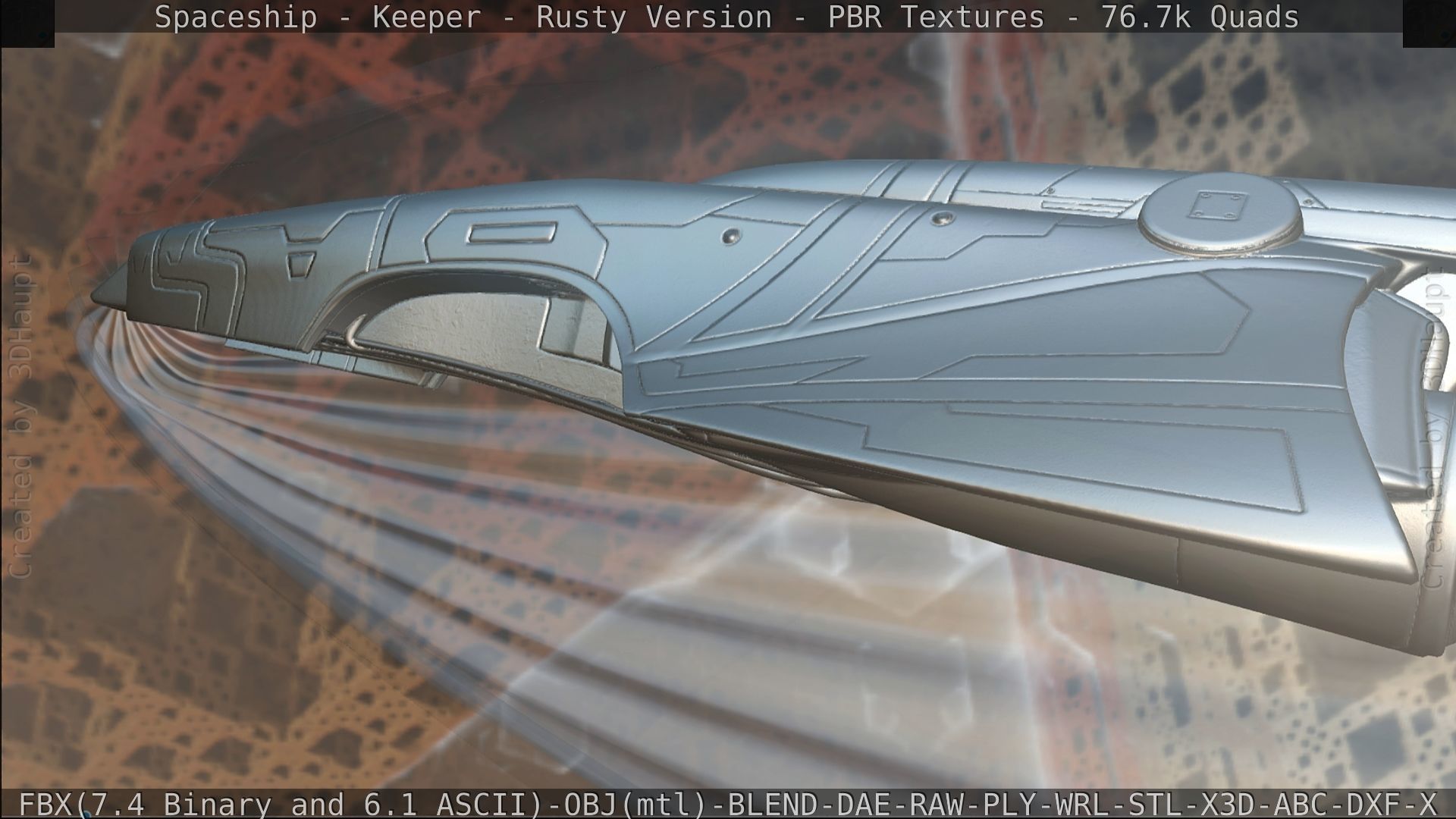 Spaceship - Keeper - Rusty Version 3D model_433