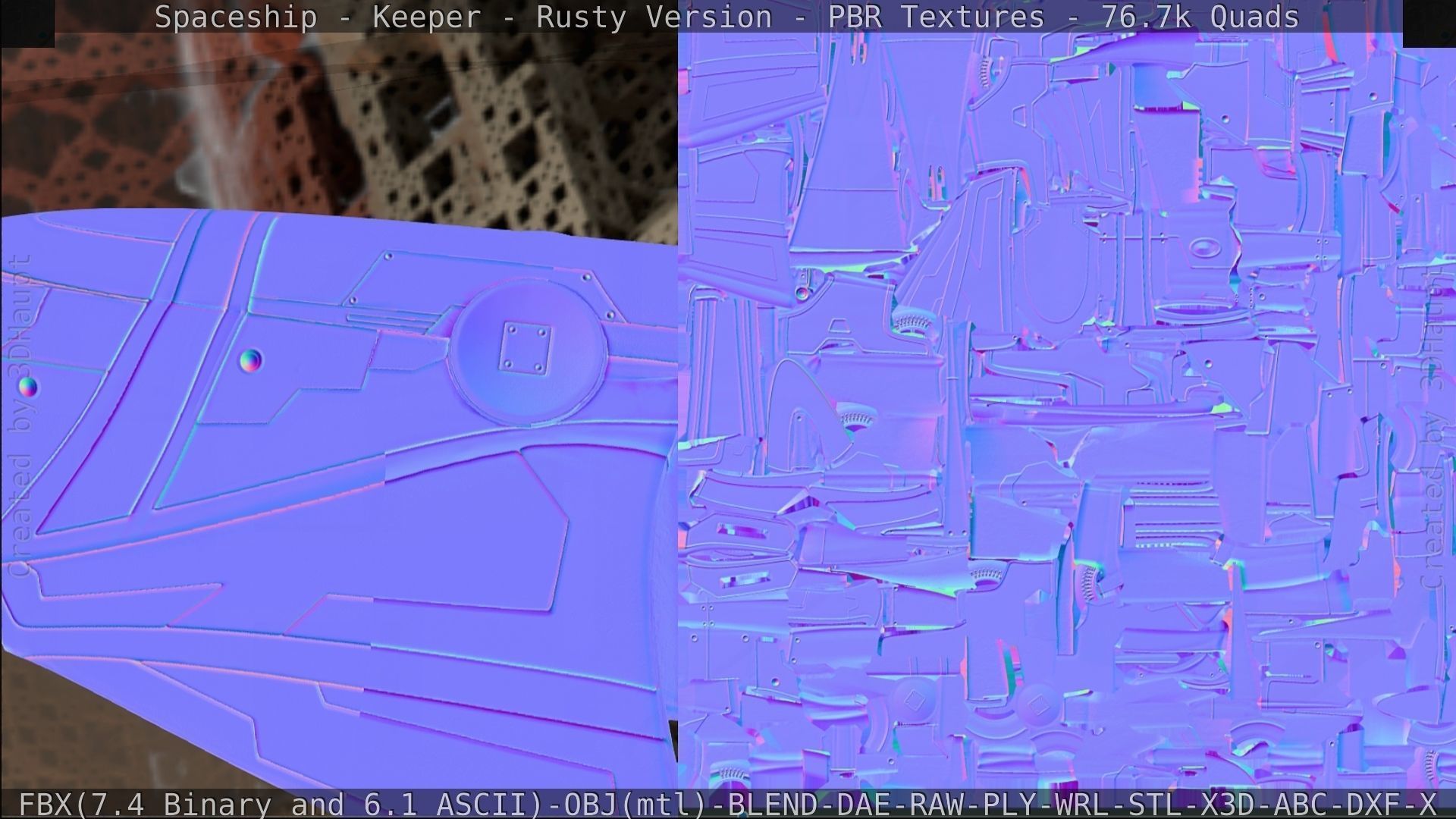 Spaceship - Keeper - Rusty Version 3D model_386