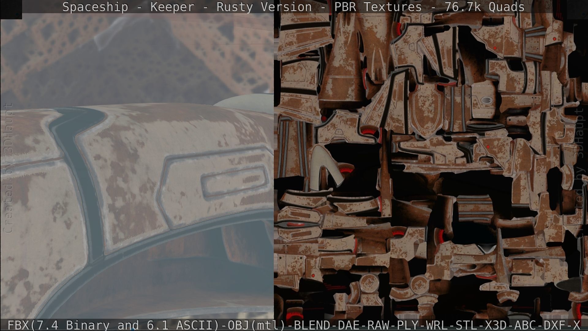 Spaceship - Keeper - Rusty Version 3D model_289