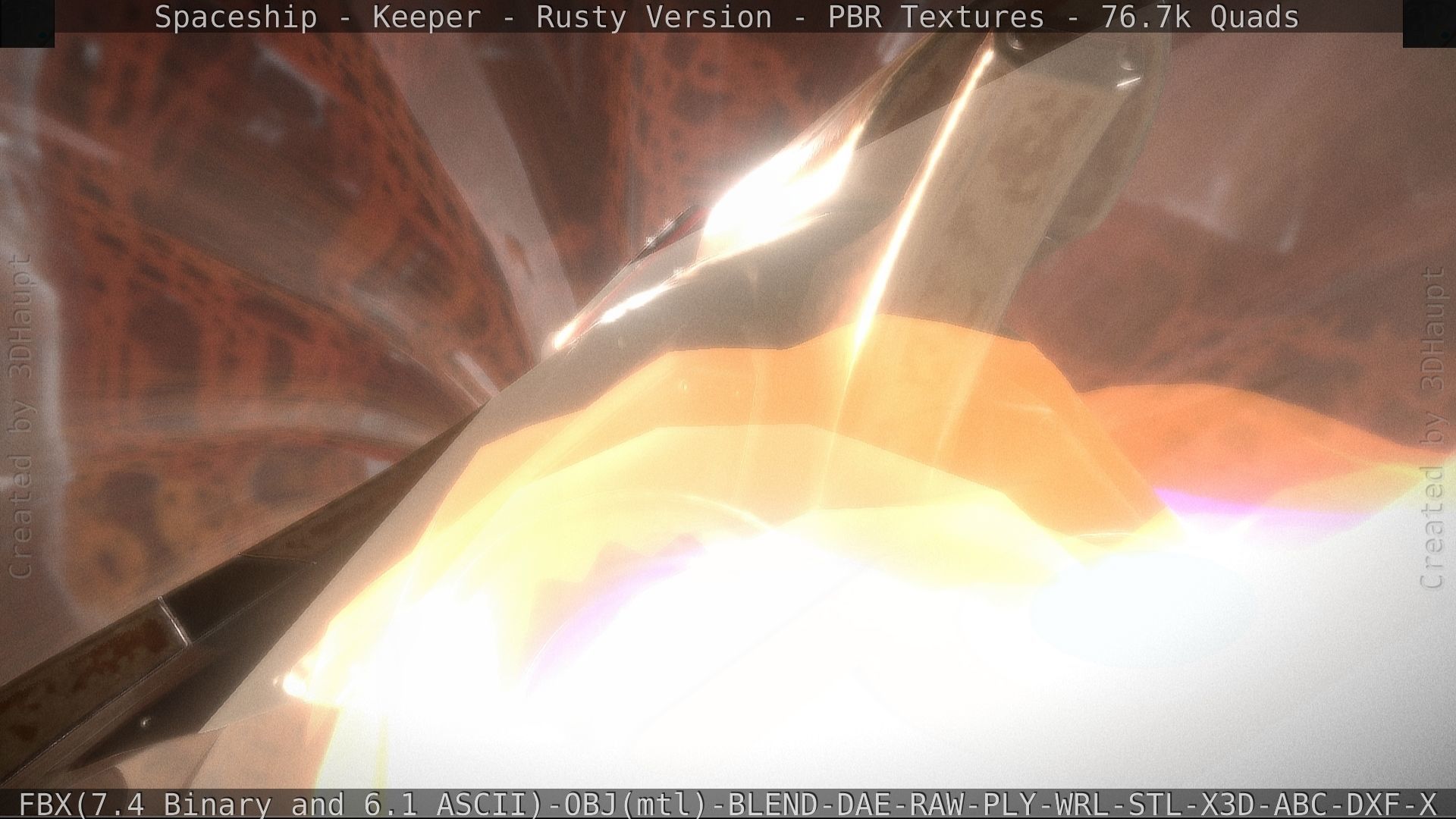 Spaceship - Keeper - Rusty Version 3D model_163