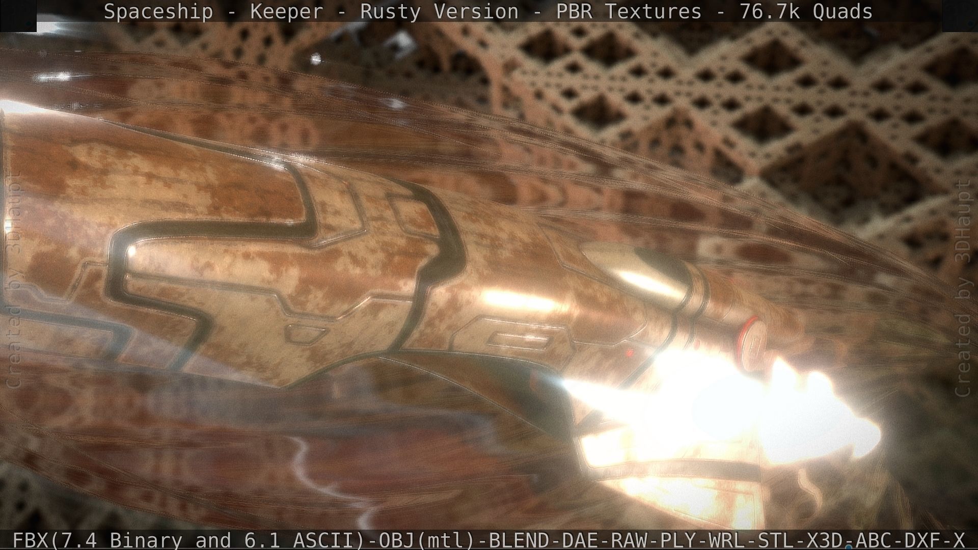 Spaceship - Keeper - Rusty Version 3D model_69