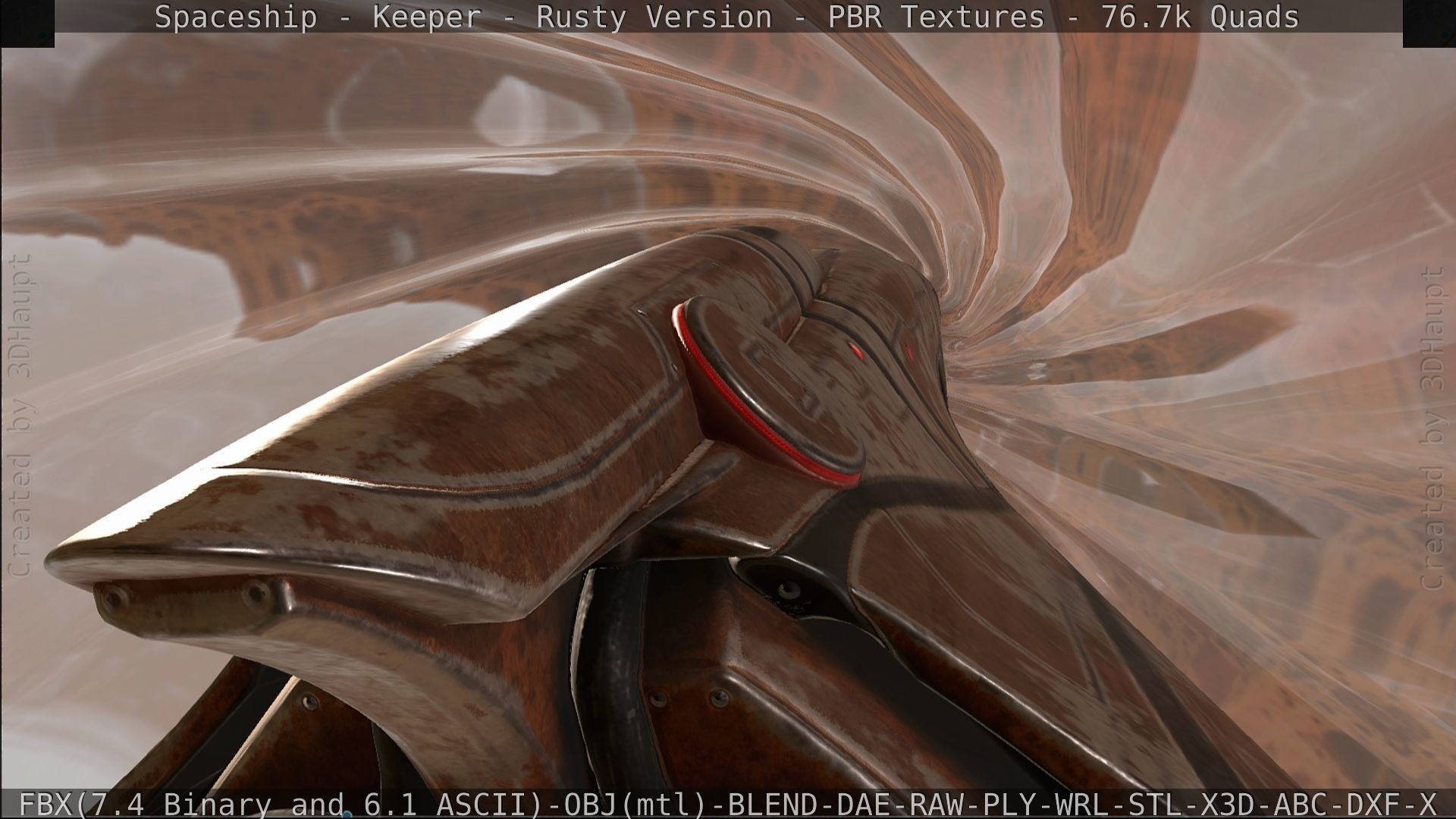 Spaceship - Keeper - Rusty Version 3D model_526