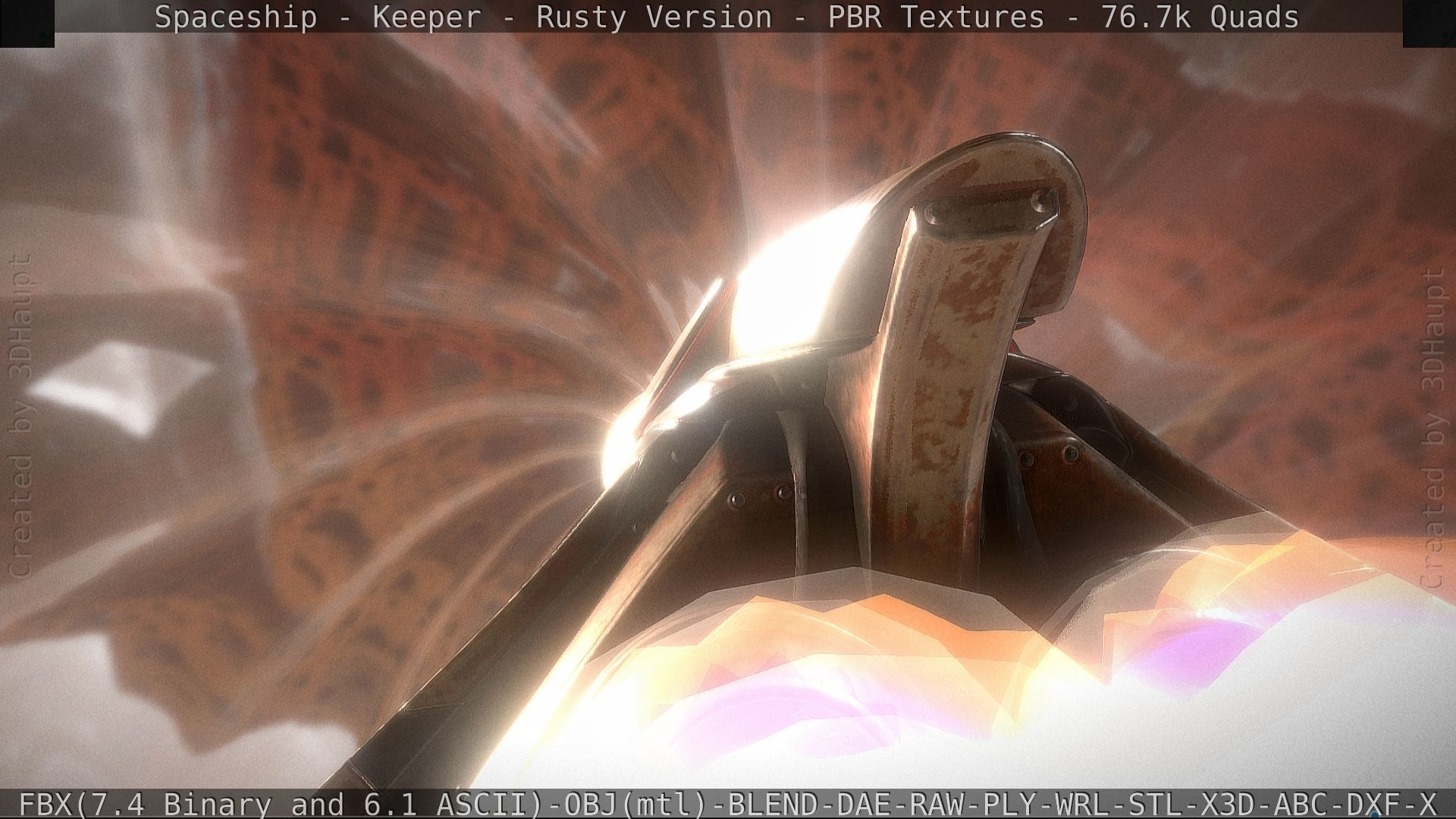 Spaceship - Keeper - Rusty Version 3D model_32