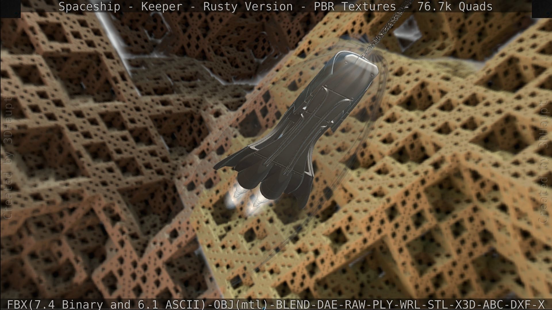 Spaceship - Keeper - Rusty Version 3D model_448