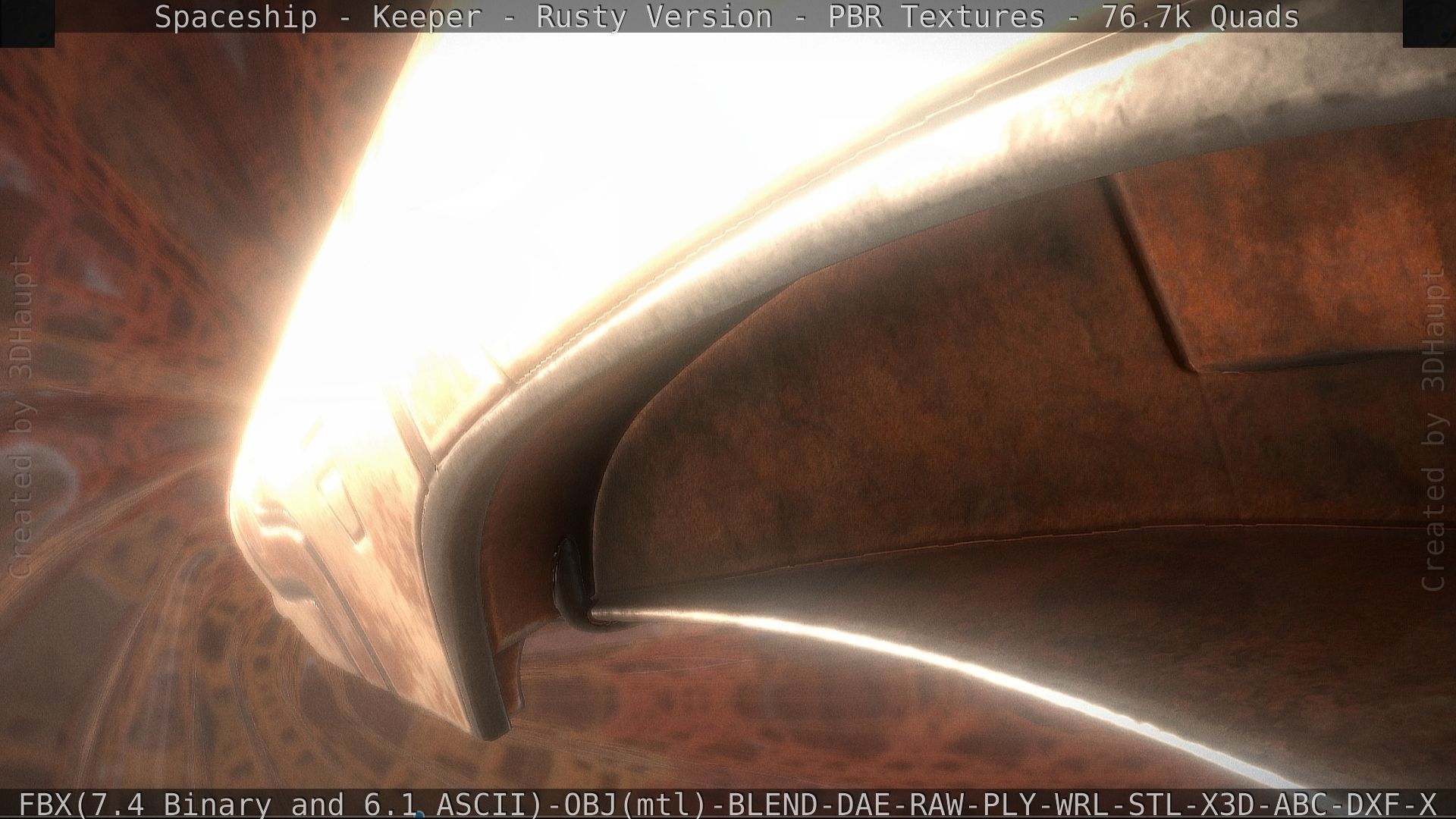 Spaceship - Keeper - Rusty Version 3D model_90