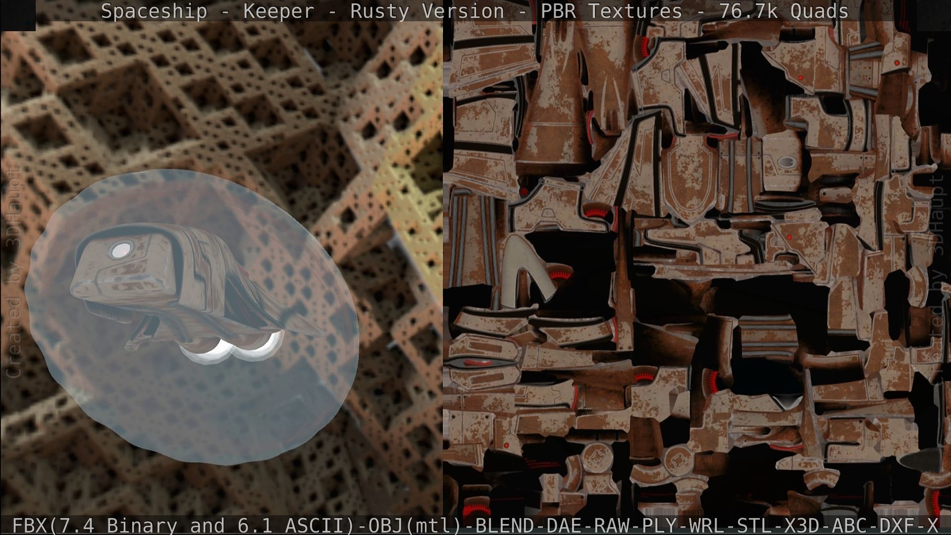 Spaceship - Keeper - Rusty Version 3D model_277