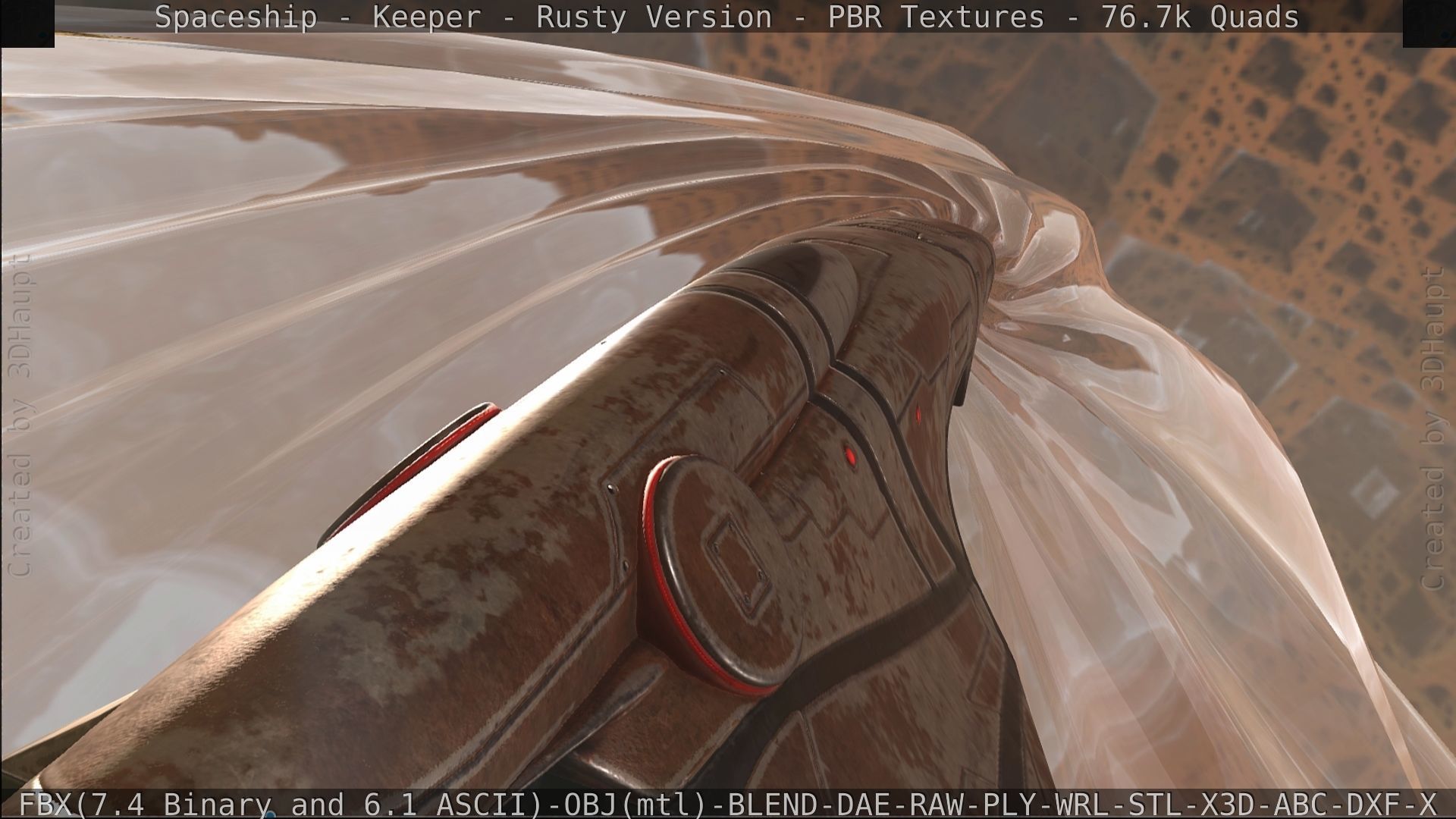 Spaceship - Keeper - Rusty Version 3D model_524