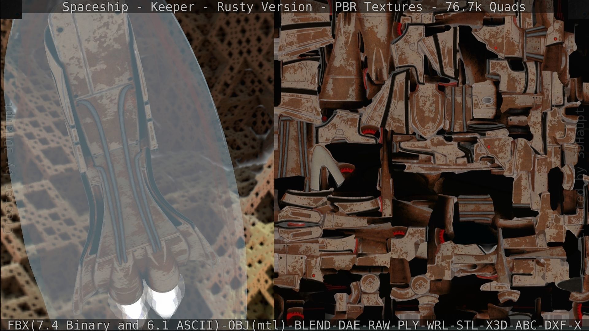 Spaceship - Keeper - Rusty Version 3D model_280